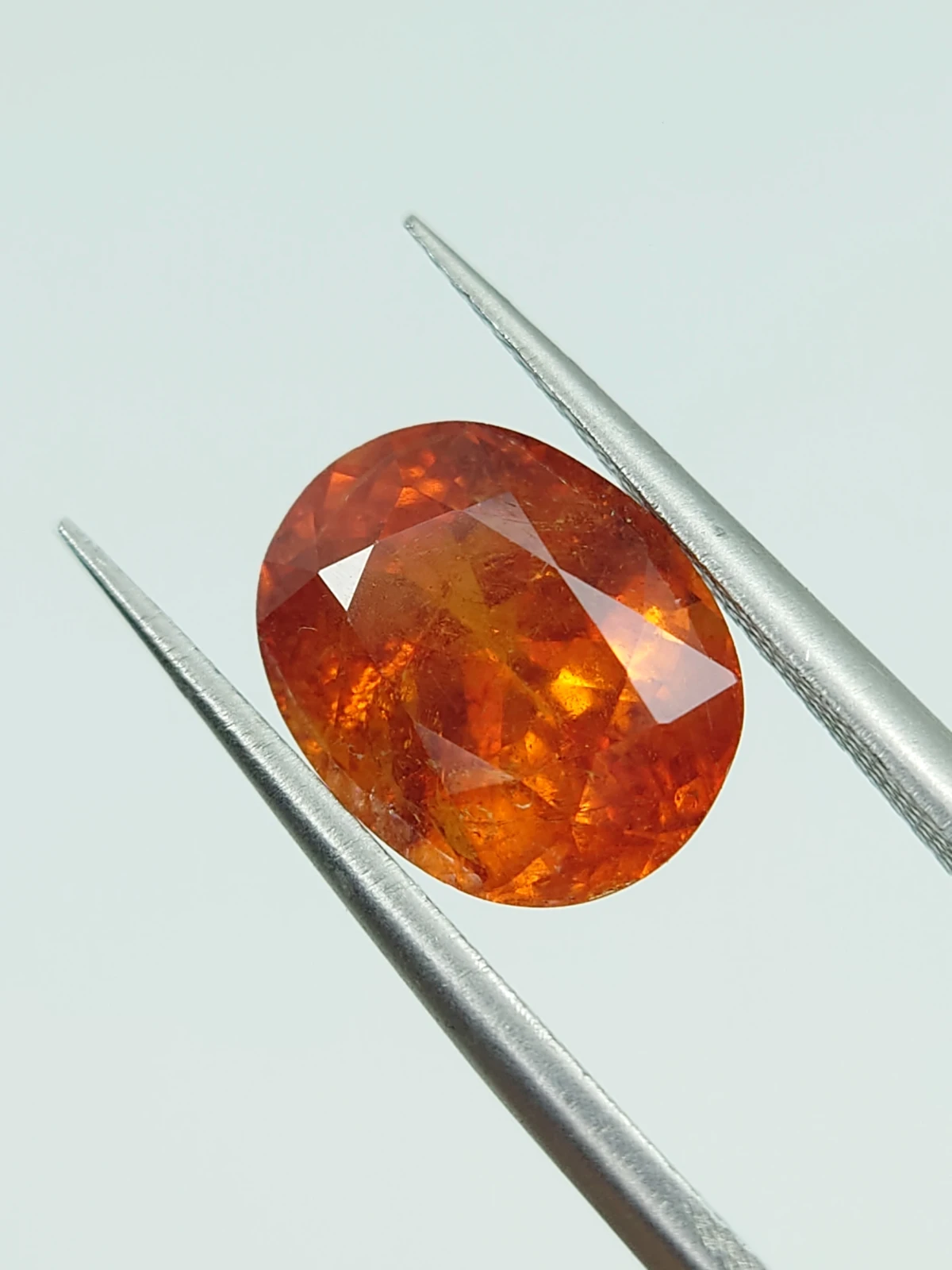 4.3ct Natural Fanta Spessartite Garnet Oval Cut From Nigeria — view 3