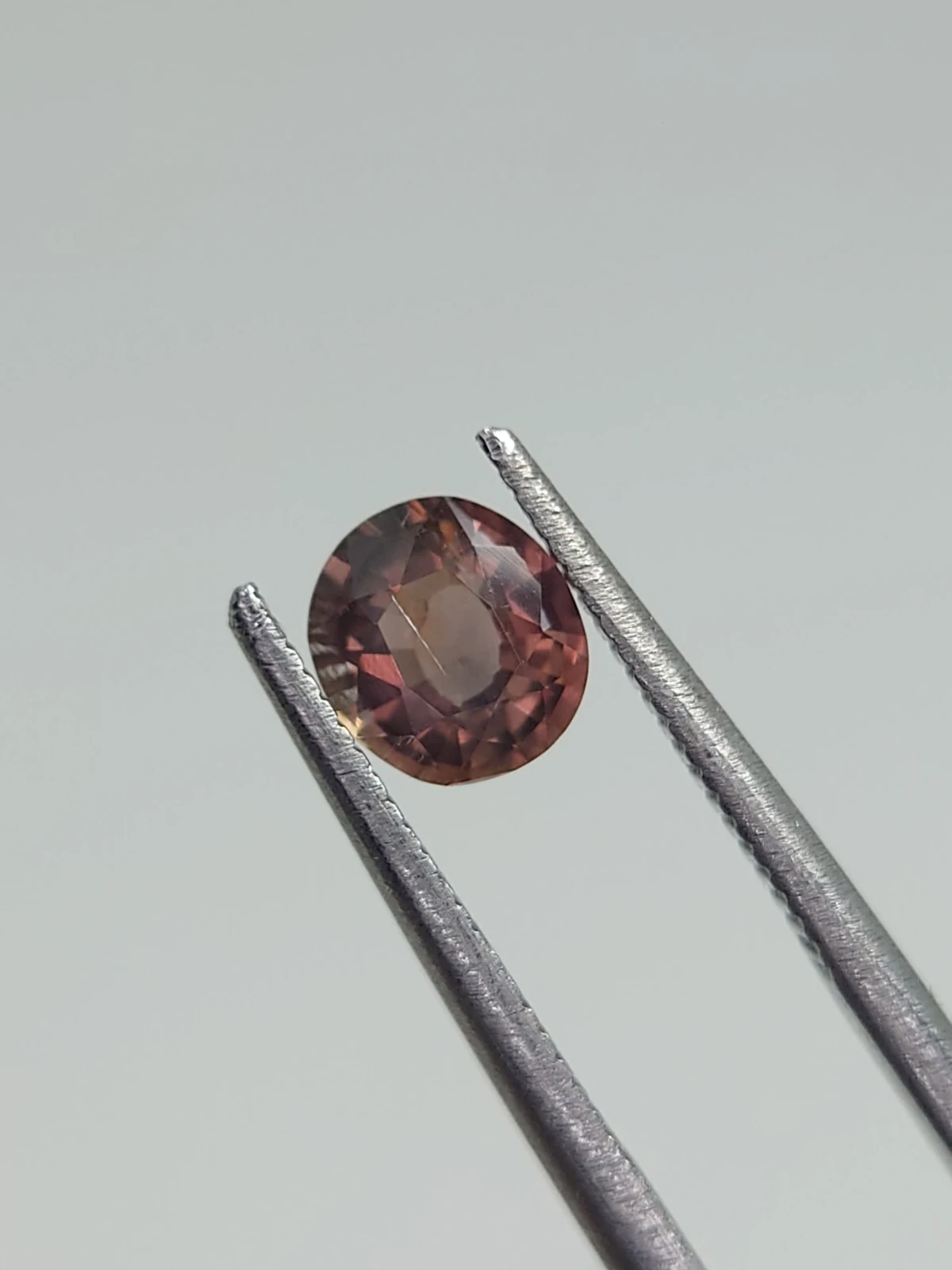 0.80ct Natual Padparadscha Sapphire Round Cut From Nigeria — view 1