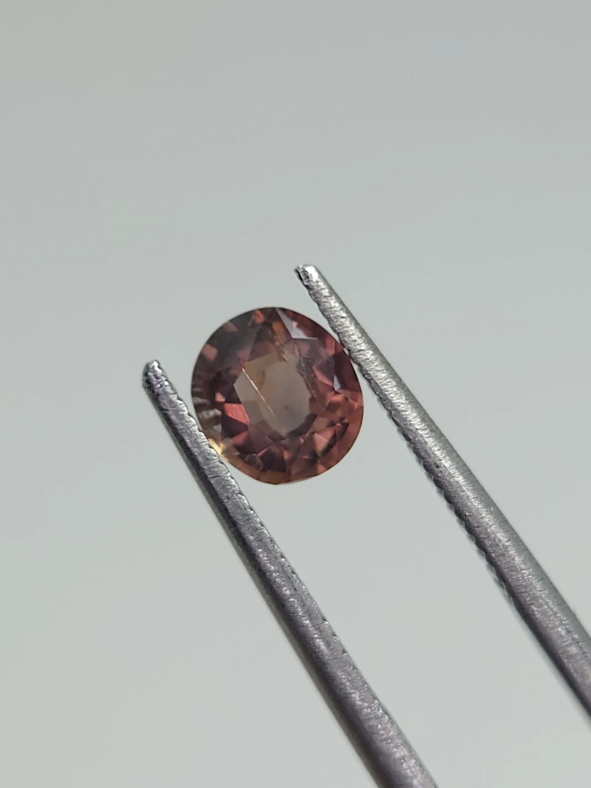 0.80ct Natual Padparadscha Sapphire Round Cut From Nigeria — view 2