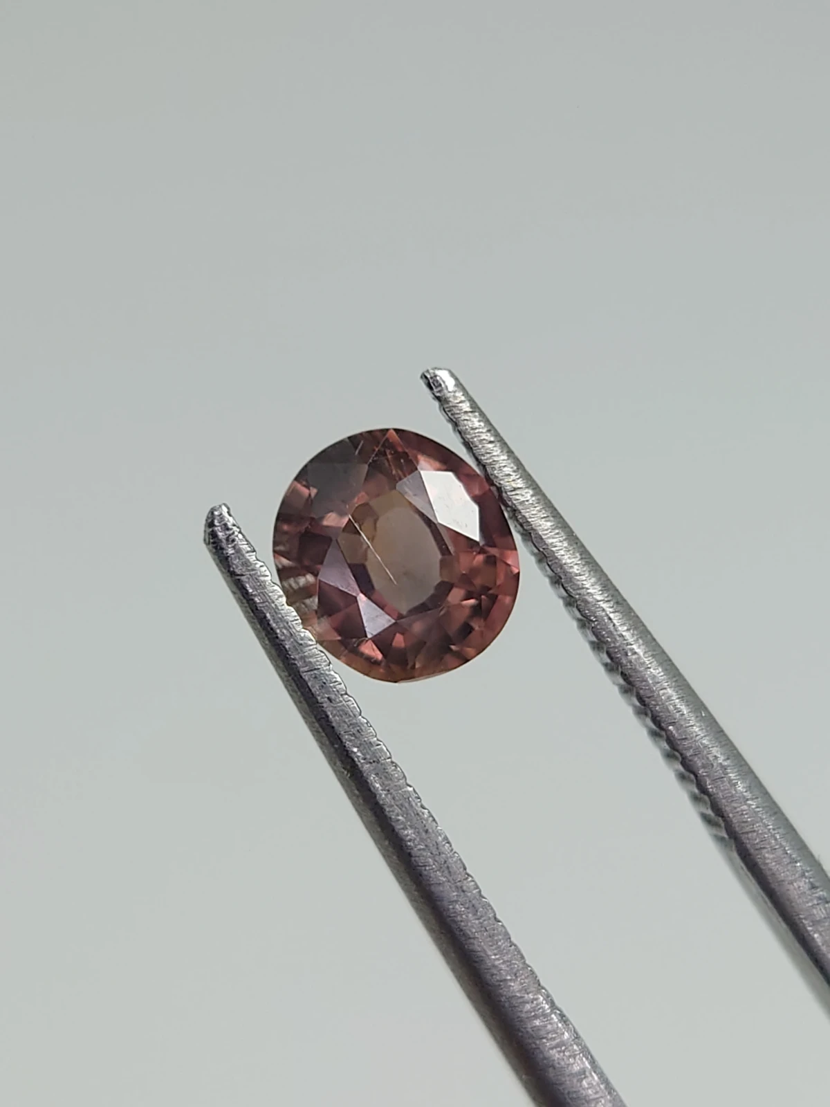 0.80ct Natual Padparadscha Sapphire Round Cut From Nigeria — view 3