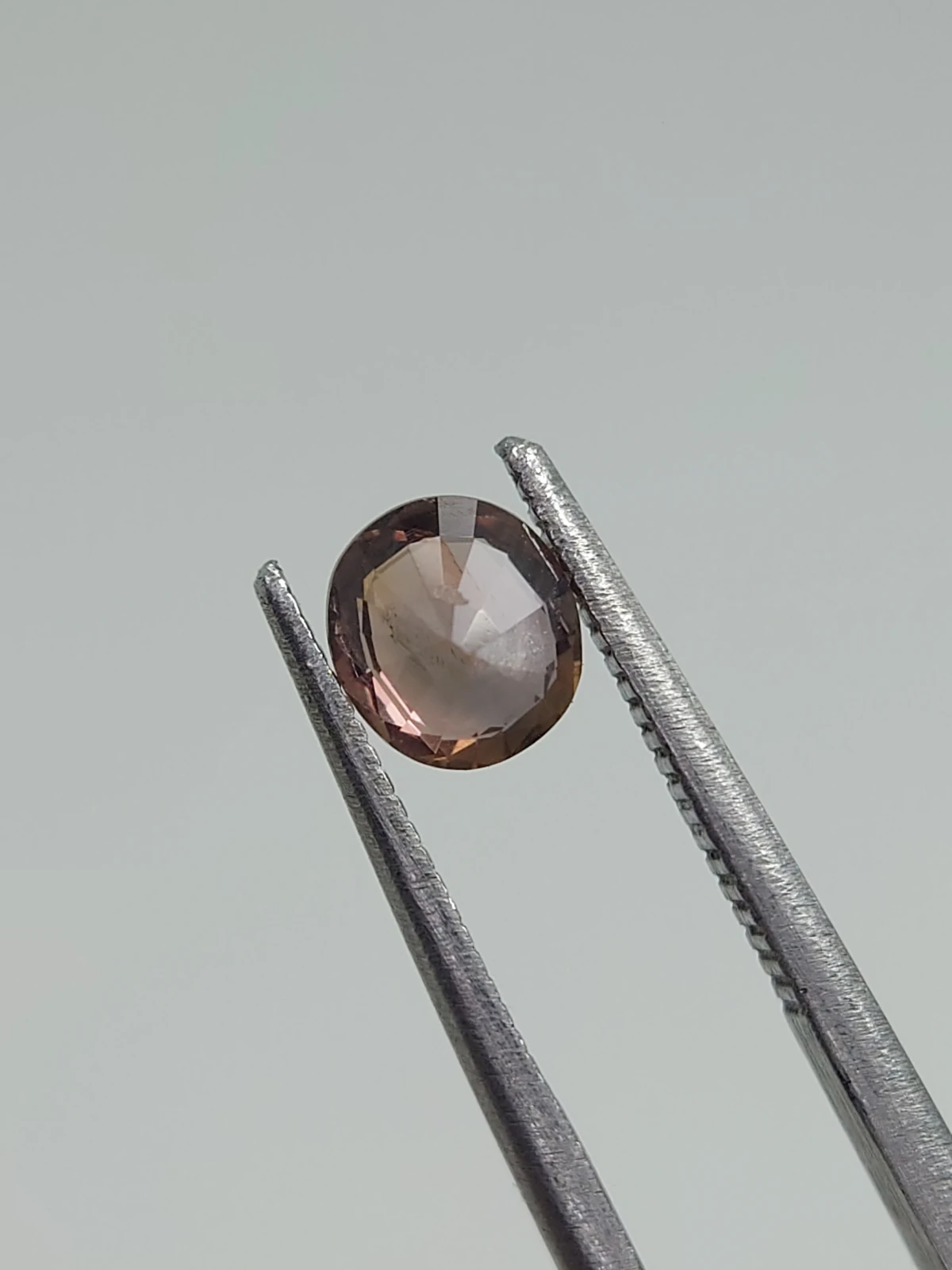 0.80ct Natual Padparadscha Sapphire Round Cut From Nigeria — view 4
