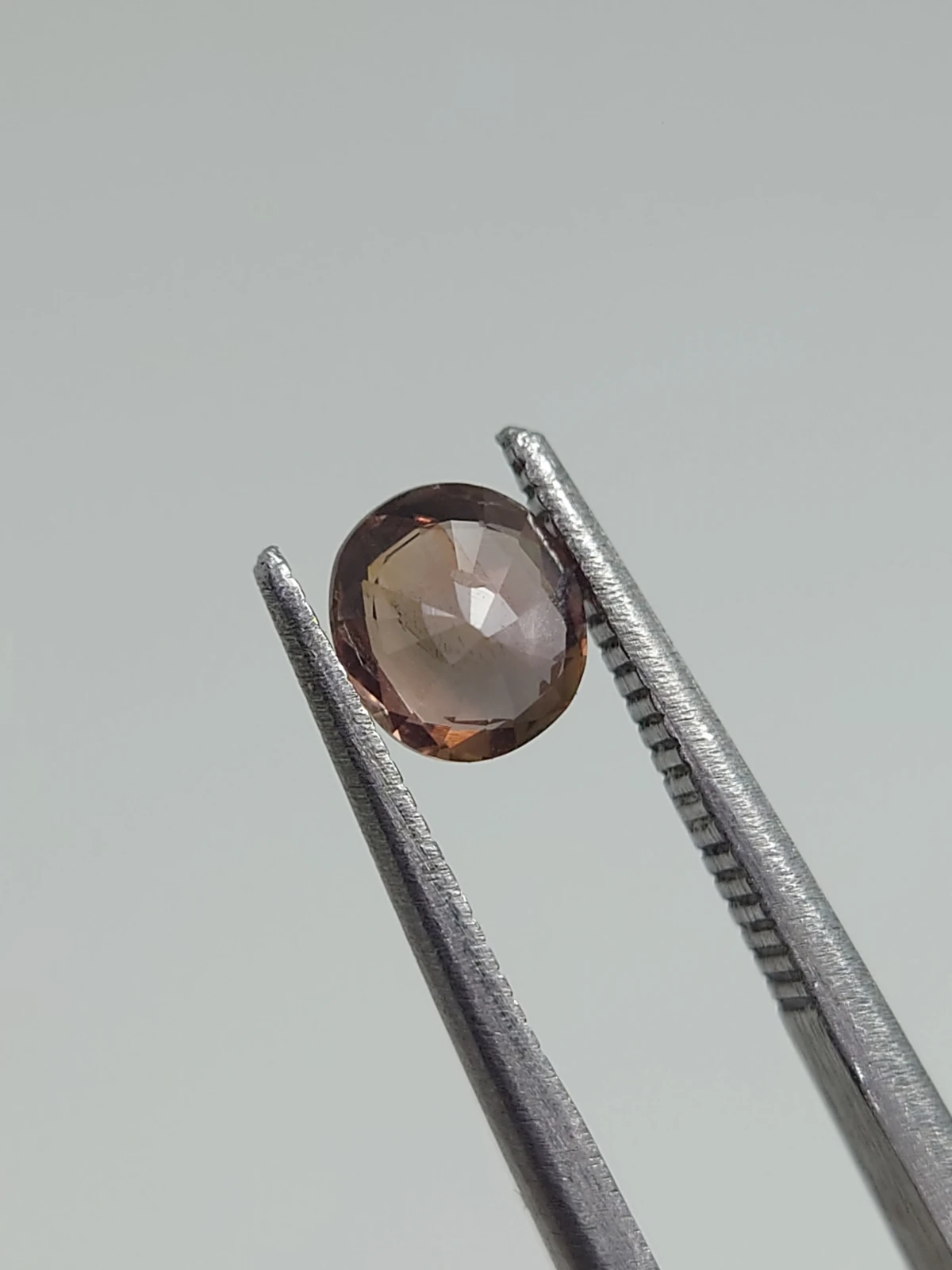 0.80ct Natual Padparadscha Sapphire Round Cut From Nigeria — view 5