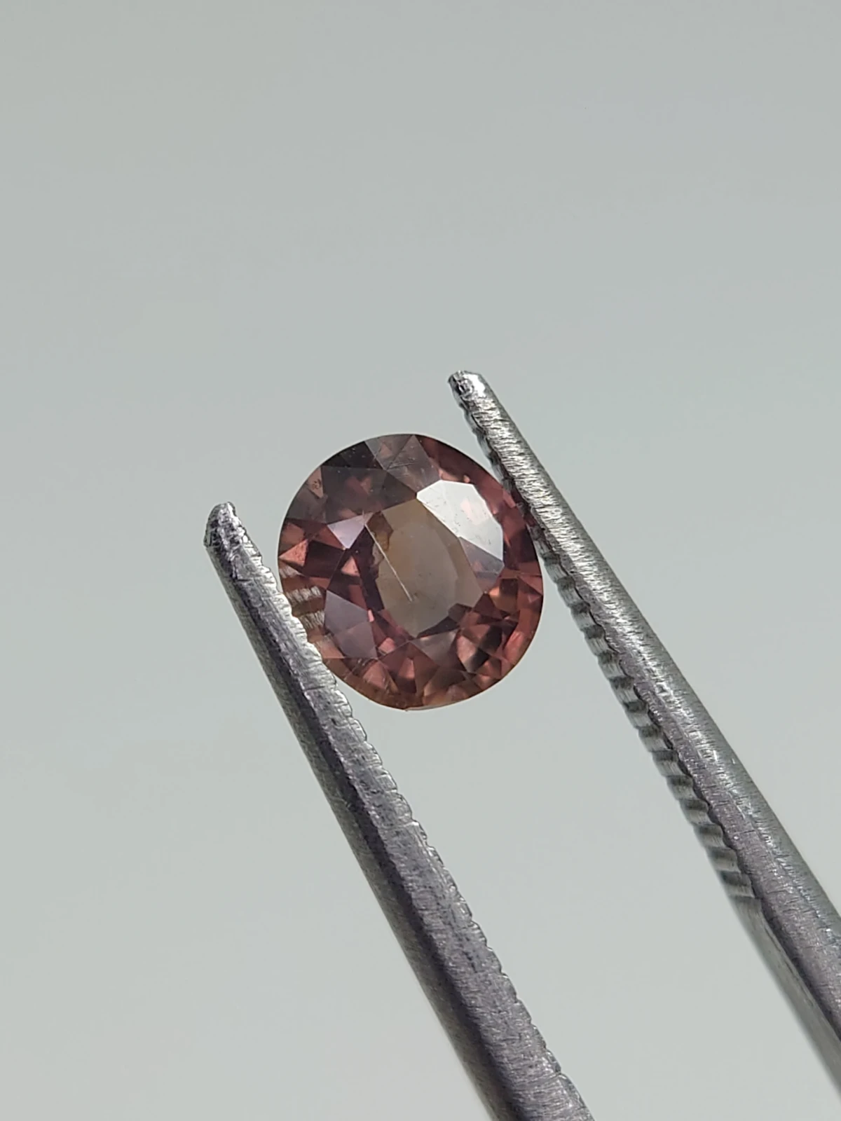 0.80ct Natual Padparadscha Sapphire Round Cut From Nigeria — view 6