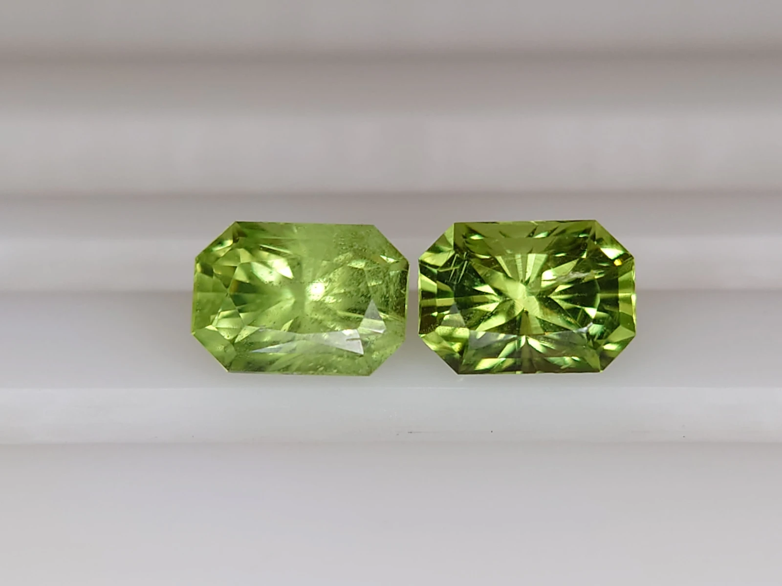 1.55ct Natural Peridot Pair from Pakistan — view 1