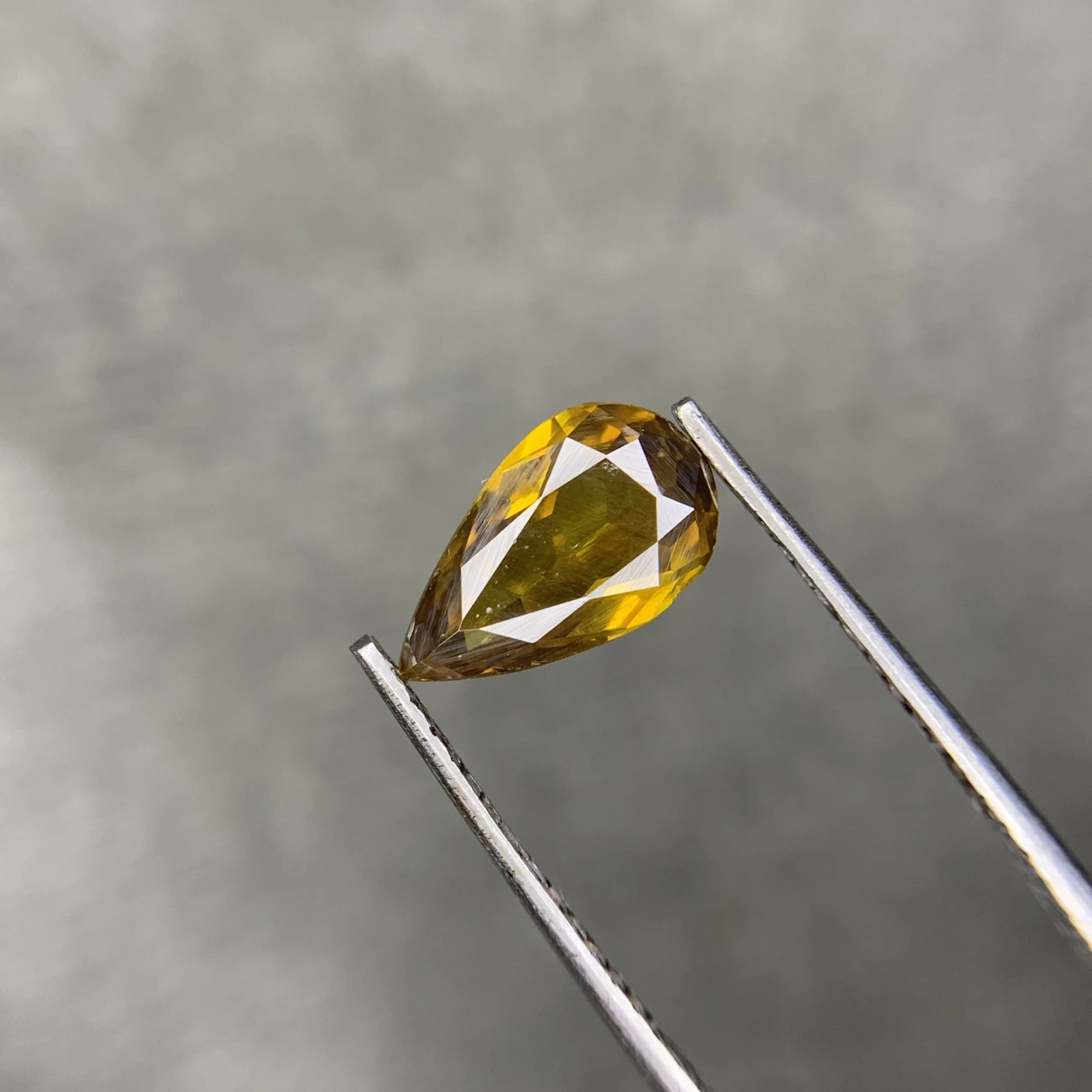 1.50ct Natural Sphalerite loose gemstone pear cut from Afghanistan — view 1