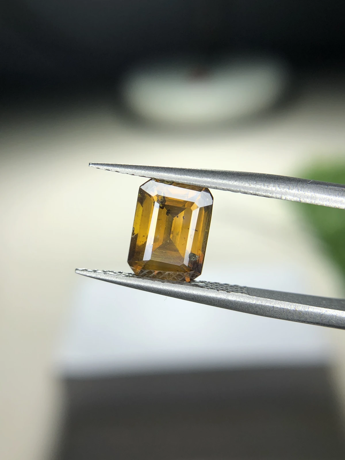 2.55 ct Natural Sphalerite loose gemstone Emerald cut from Afghanistan — view 2