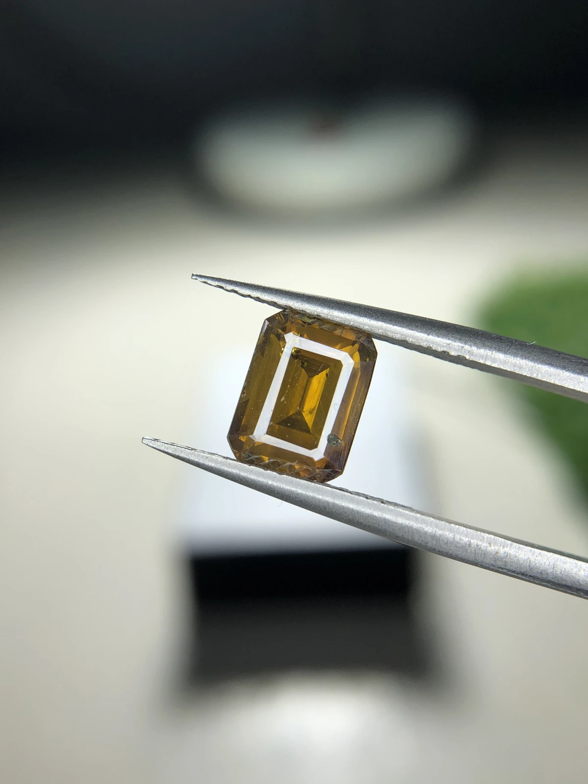 2.55 ct Natural Sphalerite loose gemstone Emerald cut from Afghanistan — view 3