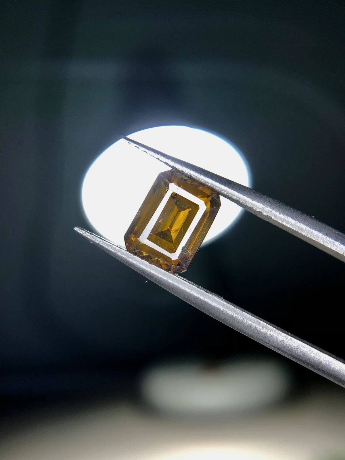 2.55 ct Natural Sphalerite loose gemstone Emerald cut from Afghanistan — view 4