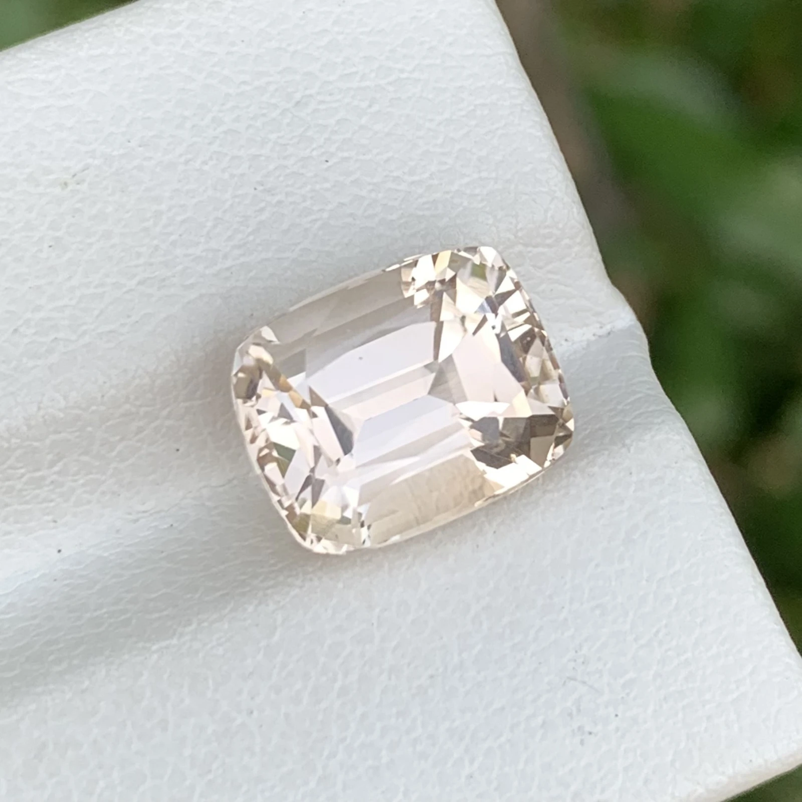 6.55ct Natural Imperial Topaz loose gemstone cushion cut — view 1