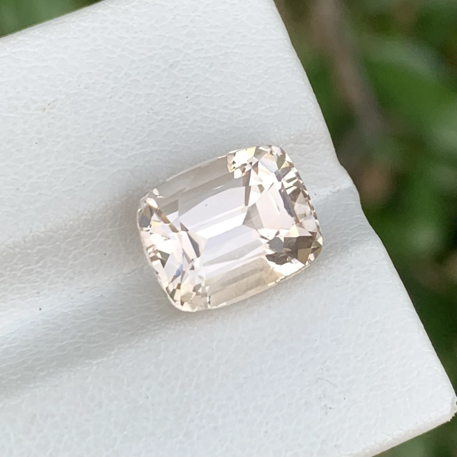 6.55ct Natural Imperial Topaz loose gemstone cushion cut — view 2