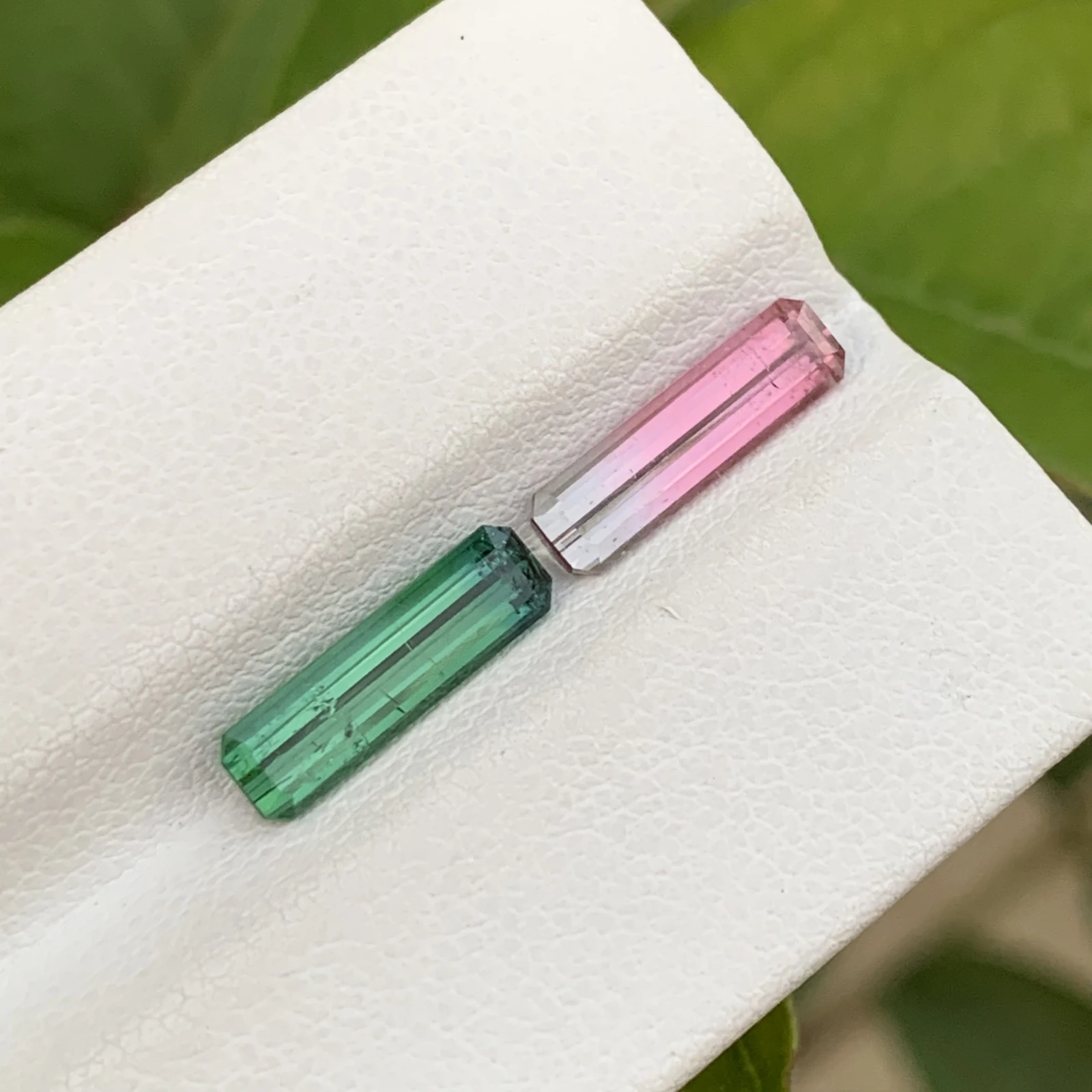 2.55 ct Natural Tourmaline reverse pair gemstone — view 2