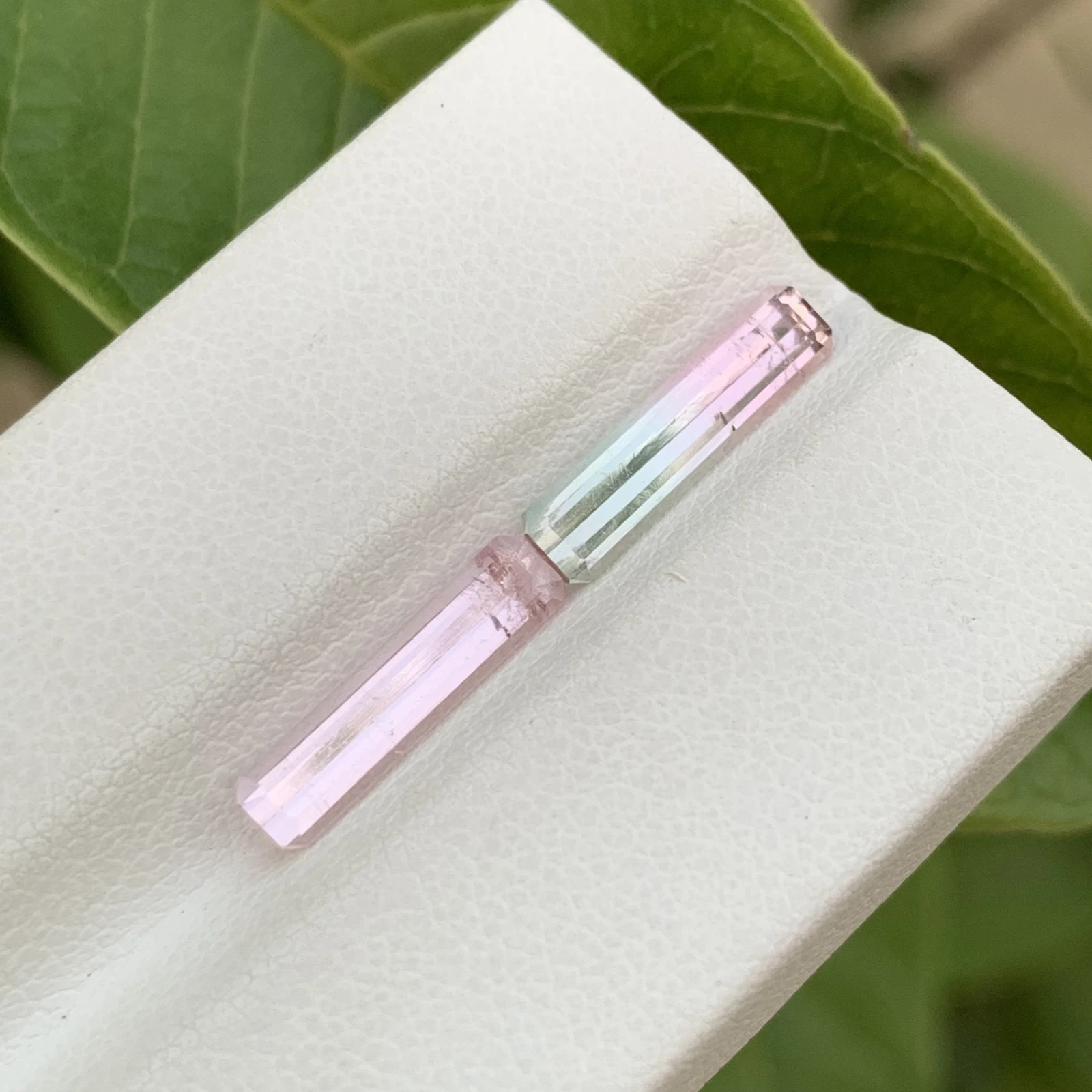 2.70 ct Natural Tourmaline loose gemstone pair octagon cut — view 2