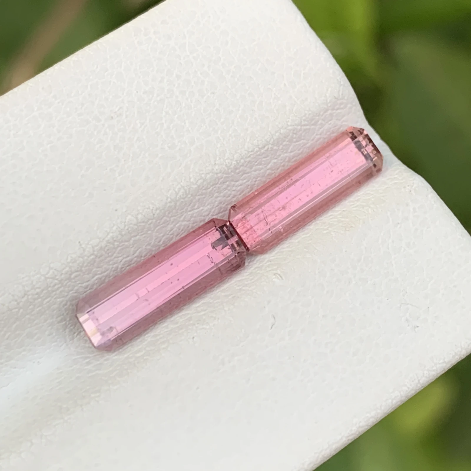 3.40 ct Natural Pink Tourmaline loose gemstone pair — view 4