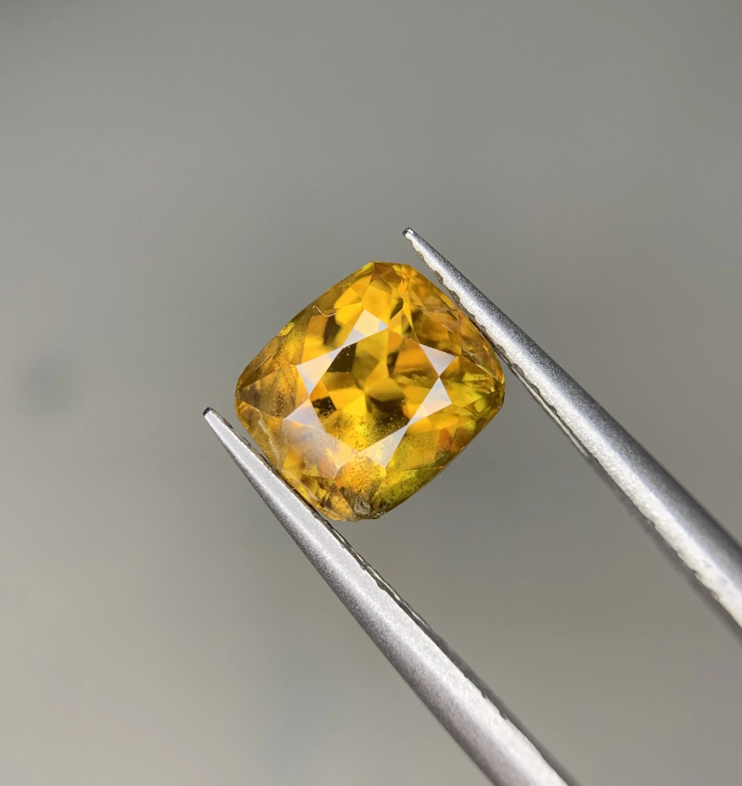 2.55ct Natural Sphene loose gemstone Cushion cut from Zagi Pakistan — view 3