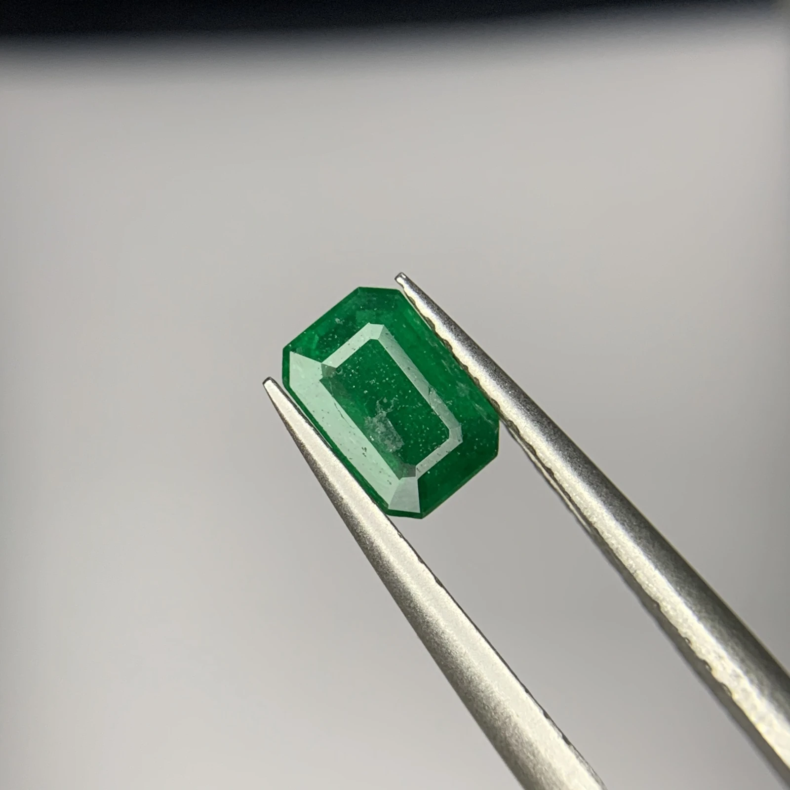 0.55 ct Natural Emerald loose gemstone octagon shape — view 2