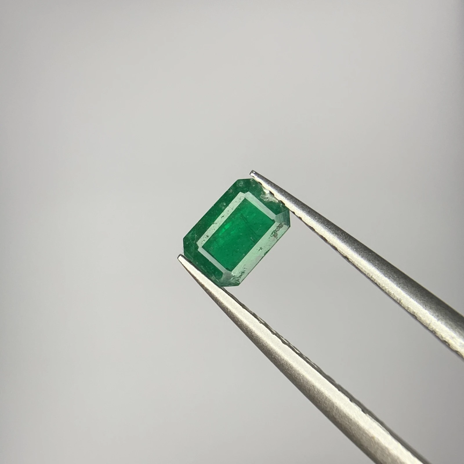 0.30 ct Natural Emerald loose gemstone octagon shape — view 2