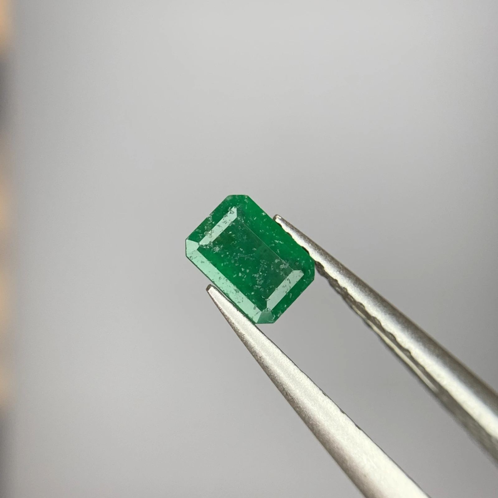 0.25 ct Natural Emerald loose gemstone octagon cut — view 2