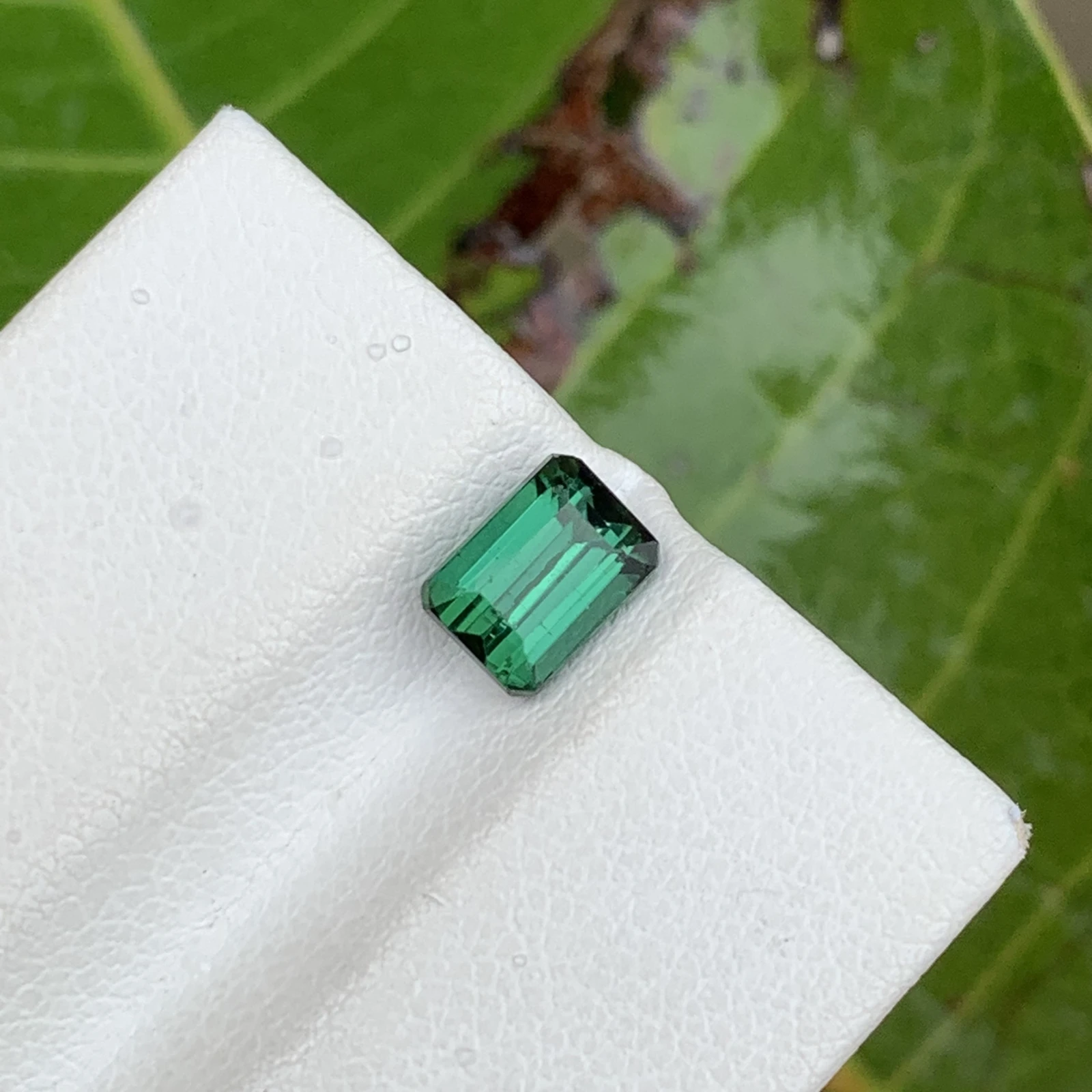 1.25 ct Natural Tourmaline loose gemstone octagon shape from Afghanistan — view 1