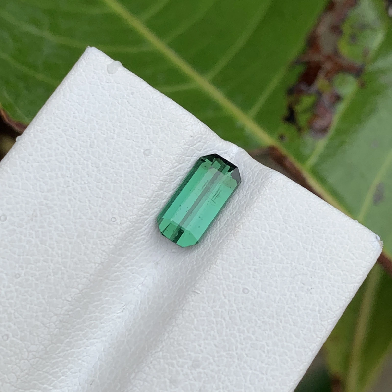 1.30 ct Natural Tourmaline loose gemstone octagon cut — view 2