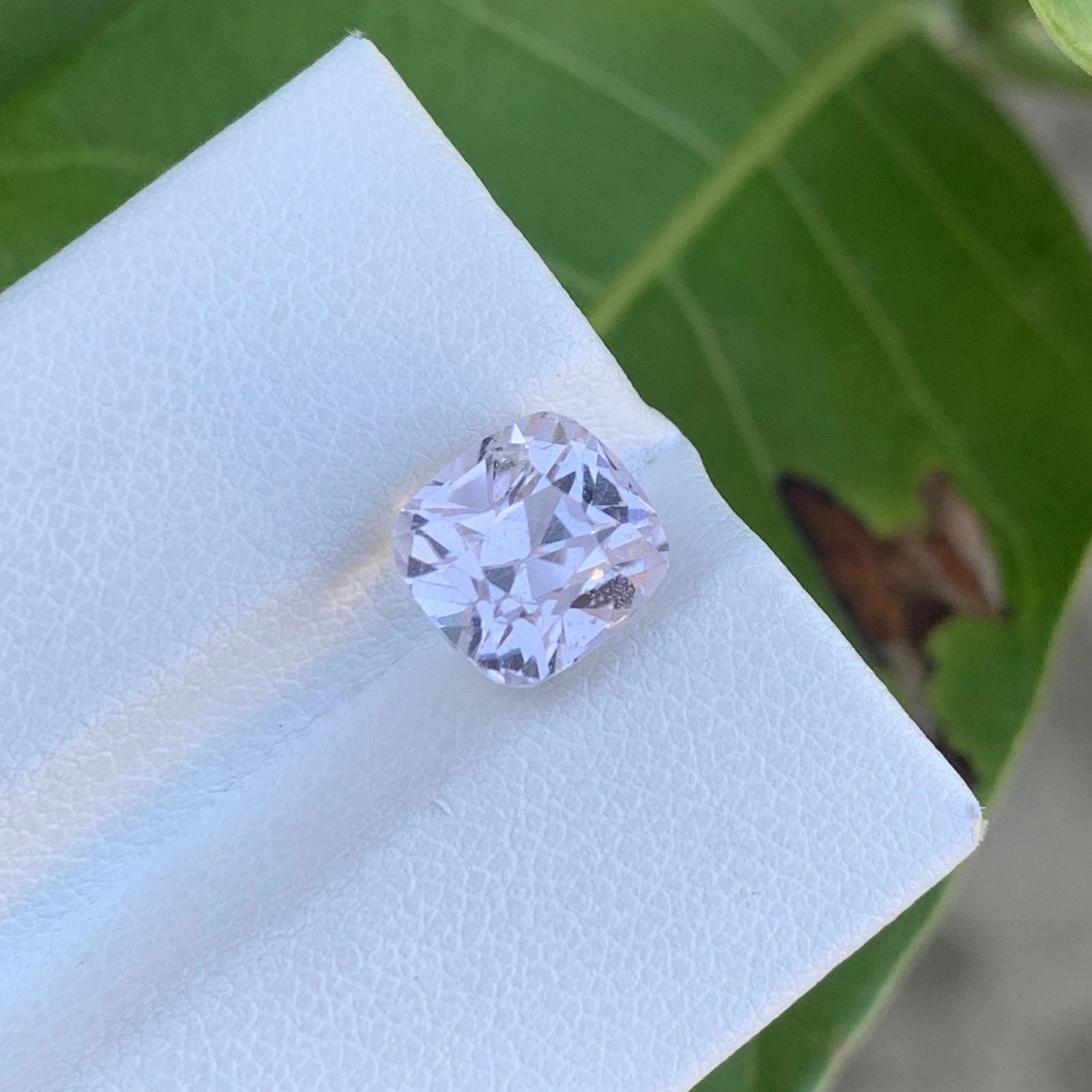 3.50 ct. Natural Kunzite Loose Gemstone Cushion Shape — view 3