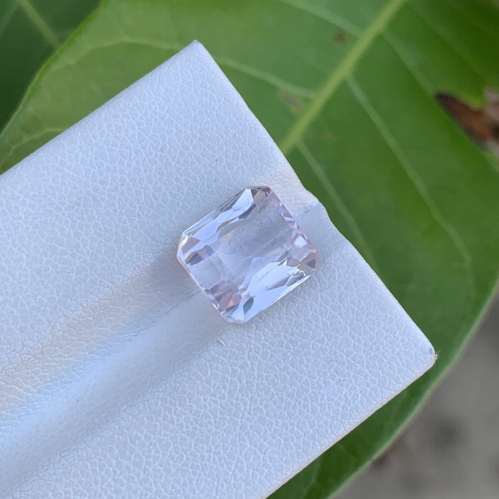 4.25 ct. Natural Kunzite Loose Gemstone Octagon Cut — view 1