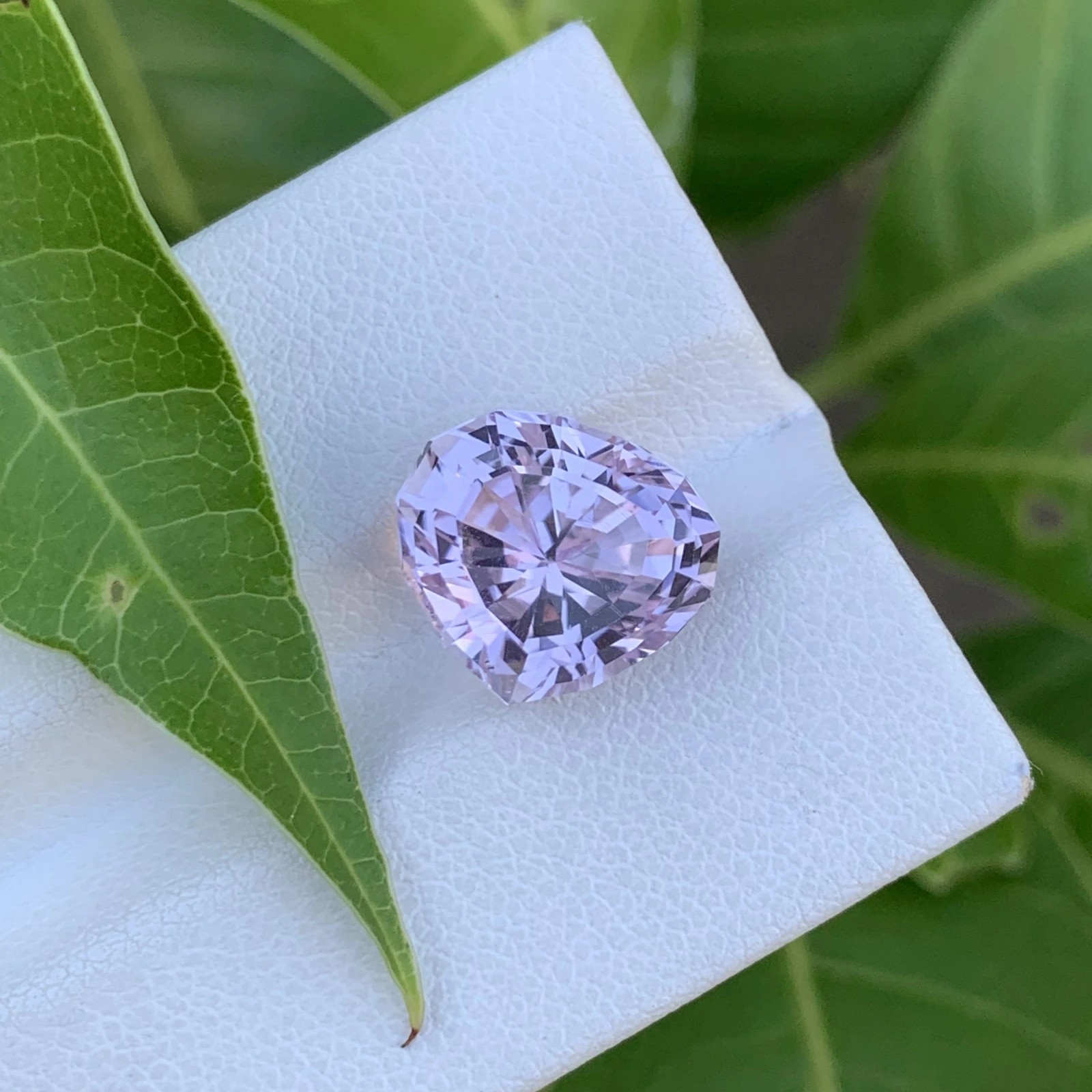 6.65 ct. Natural Kunzite loose gemstone Pear Shape — view 2