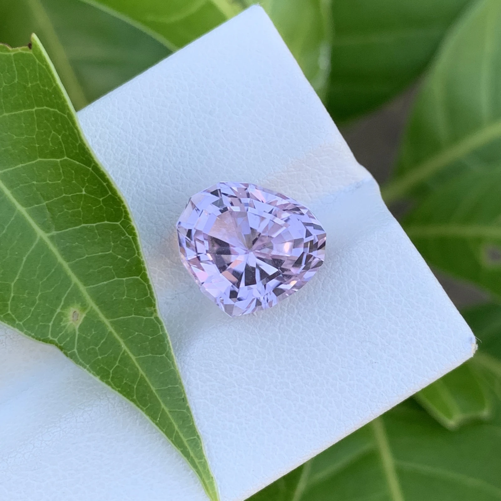 6.65 ct. Natural Kunzite loose gemstone Pear Shape — view 4