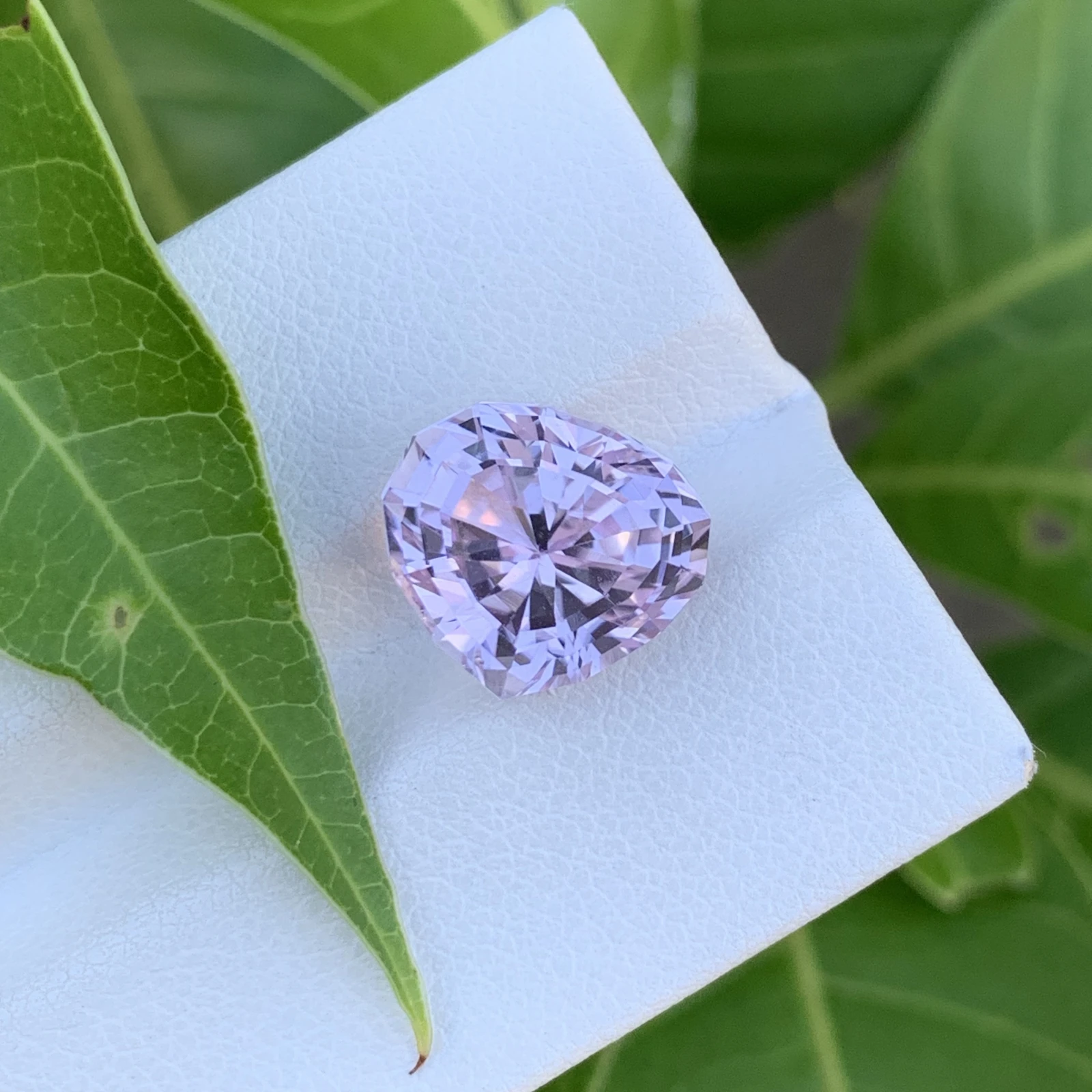 6.65 ct. Natural Kunzite loose gemstone Pear Shape — view 3