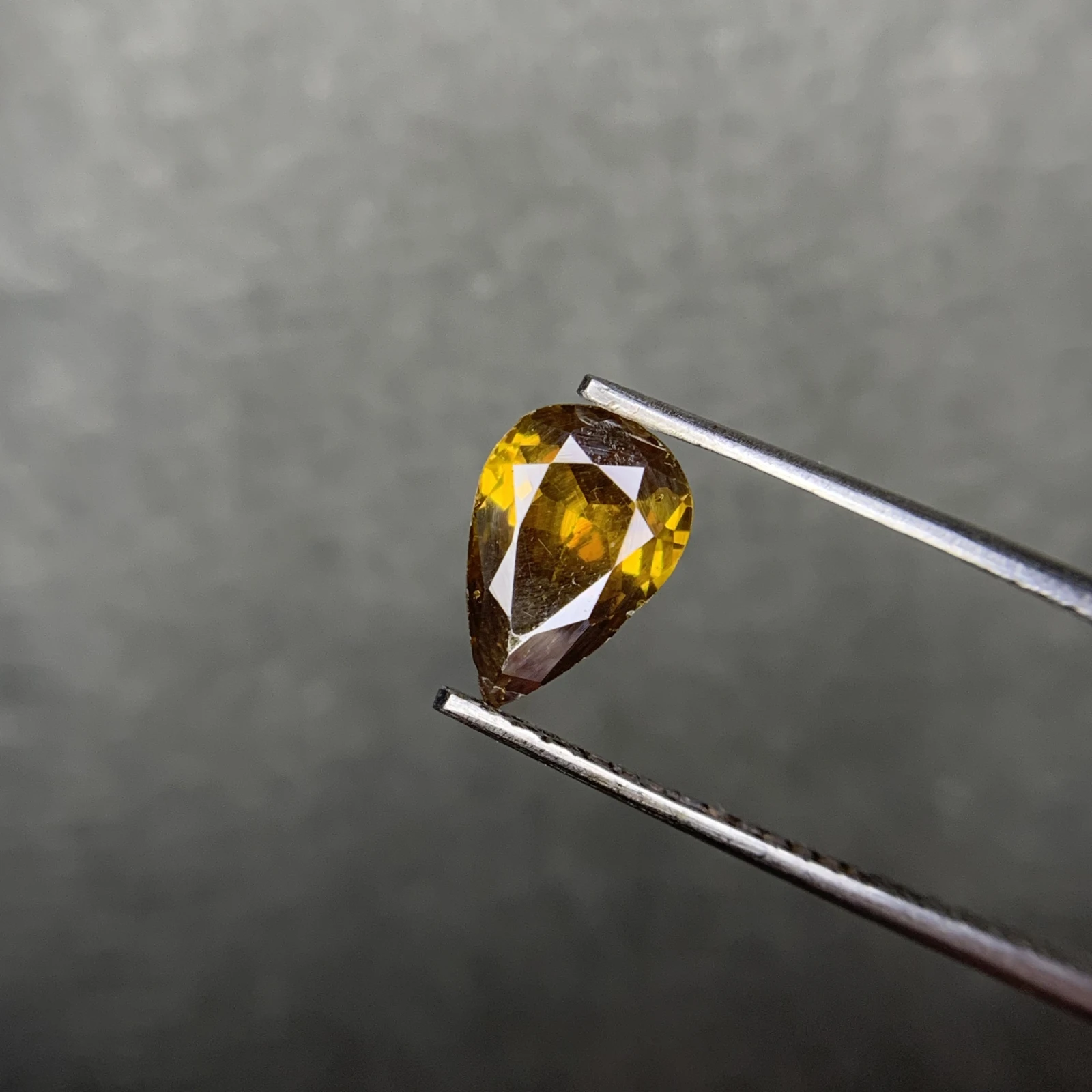 1.25ct Natural Sphalerite Loose Gemstone Pear Cut from Afghanistan — view 1