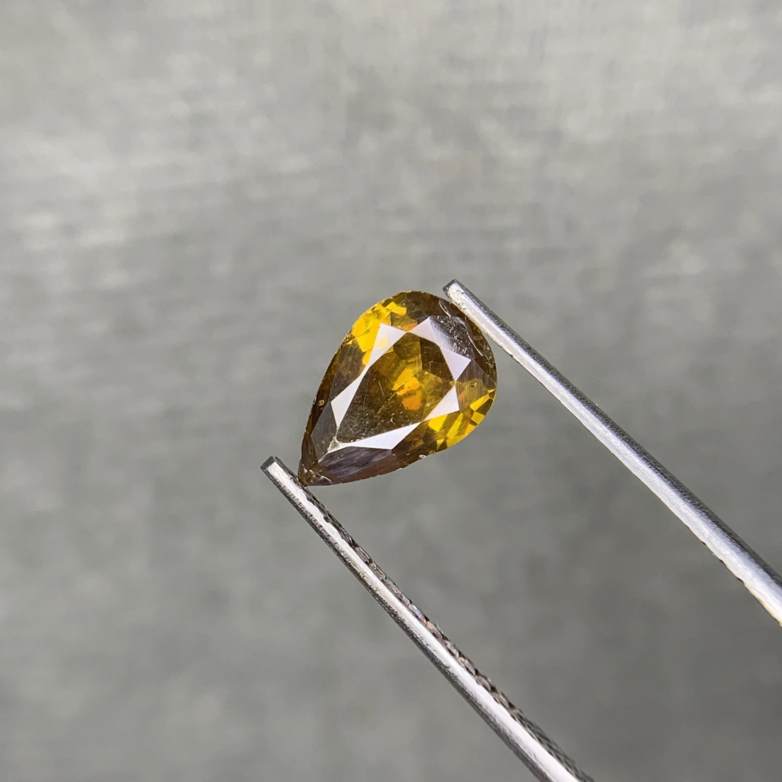 1.25ct Natural Sphalerite Loose Gemstone Pear Cut from Afghanistan — view 2