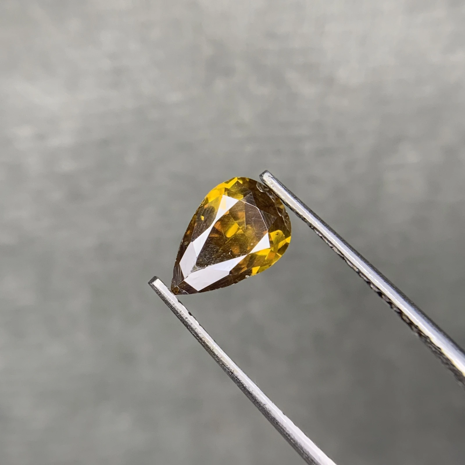 1.25ct Natural Sphalerite Loose Gemstone Pear Cut from Afghanistan — view 3