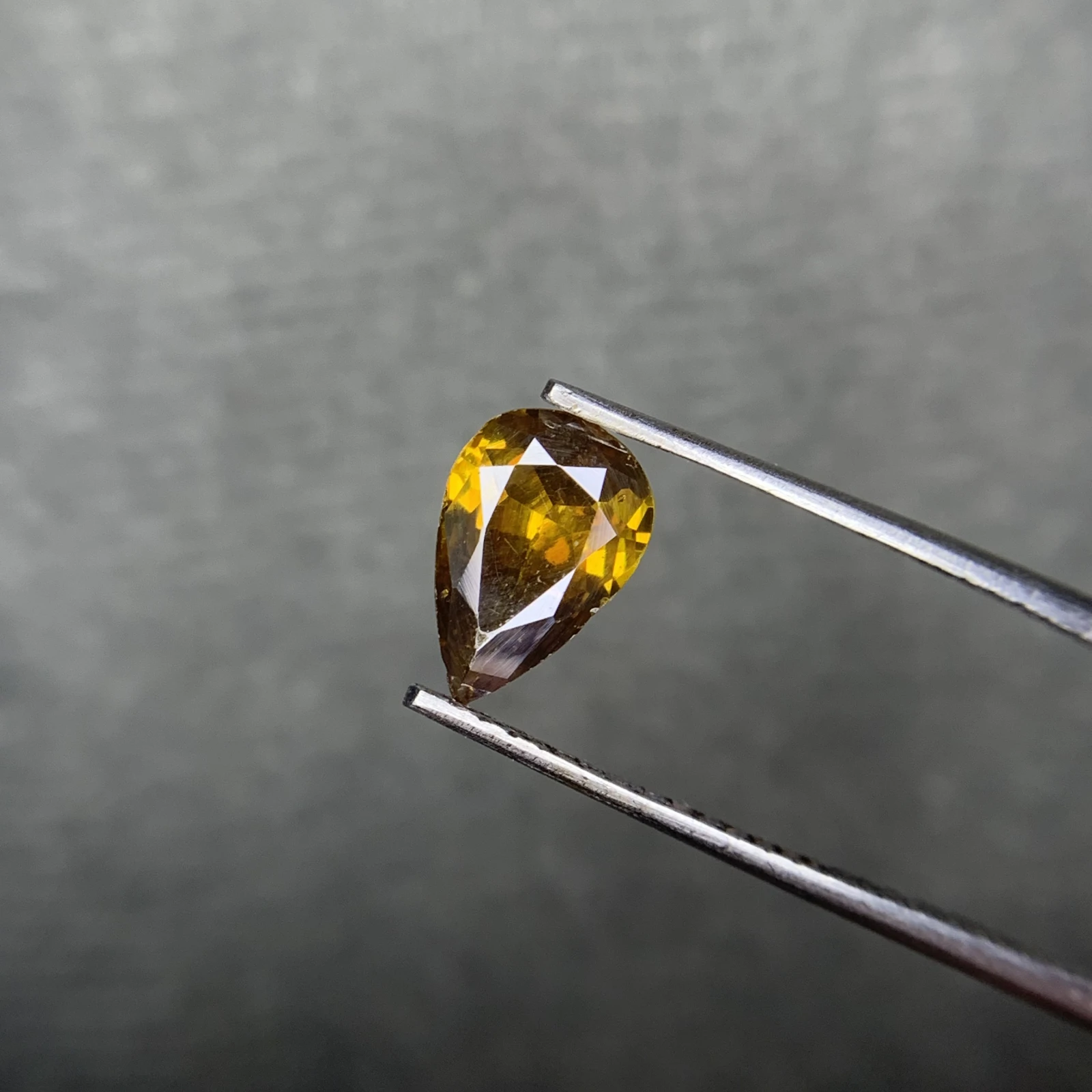 1.25ct Natural Sphalerite Loose Gemstone Pear Cut from Afghanistan — view 4
