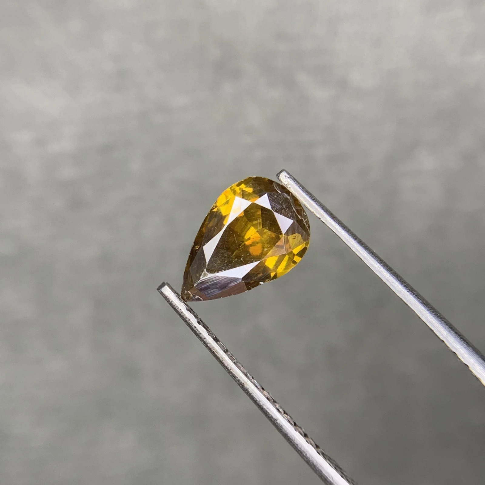 1.25ct Natural Sphalerite Loose Gemstone Pear Cut from Afghanistan — view 5