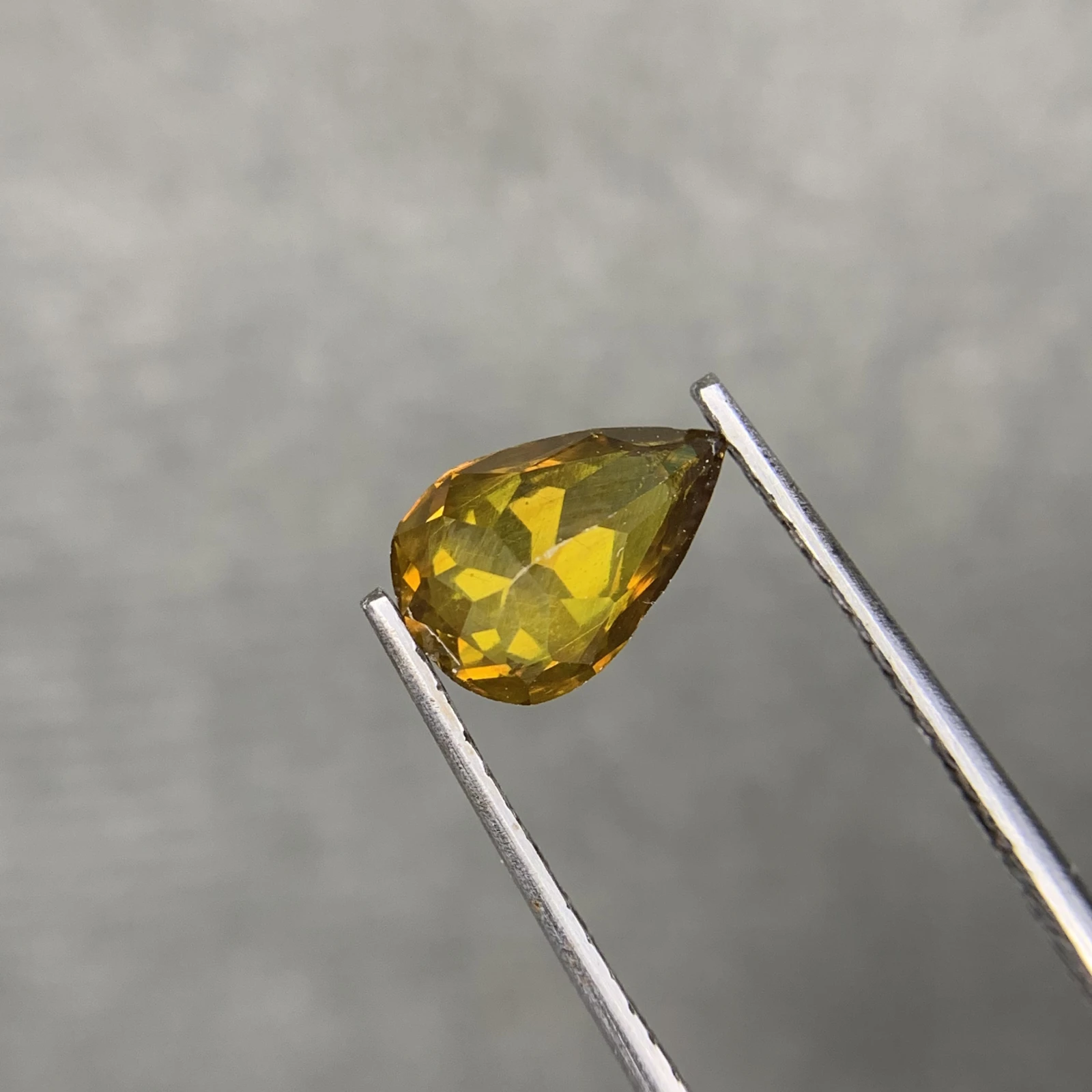 1.25ct Natural Sphalerite Loose Gemstone Pear Cut from Afghanistan — view 6