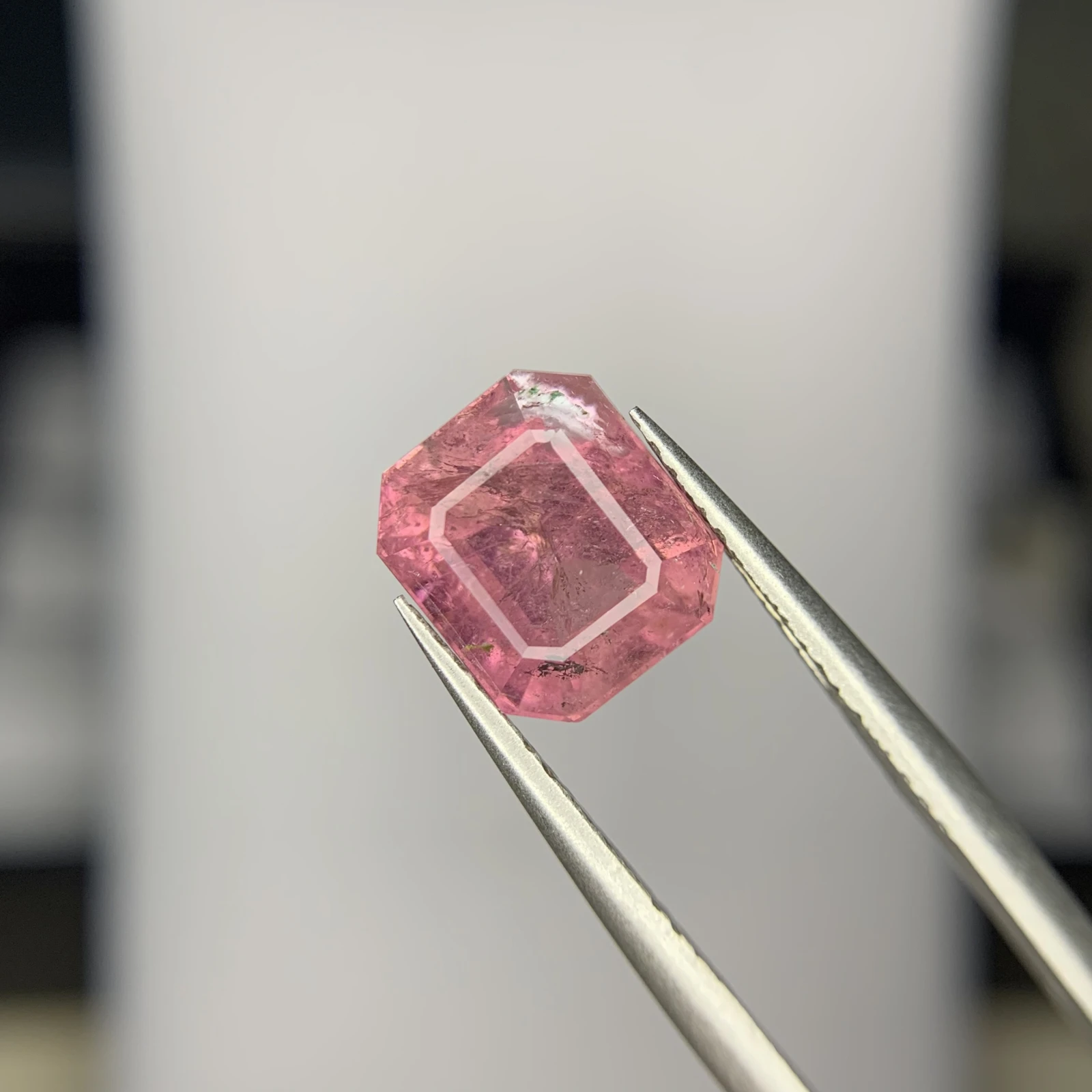 3.35ct Natural Tourmaline loose gemstone octagon Pink — view 1