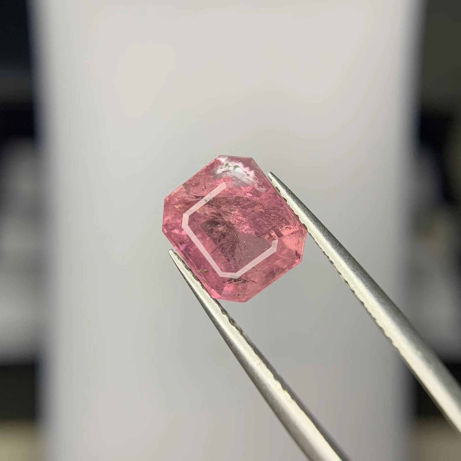 3.35ct Natural Tourmaline loose gemstone octagon Pink — view 3