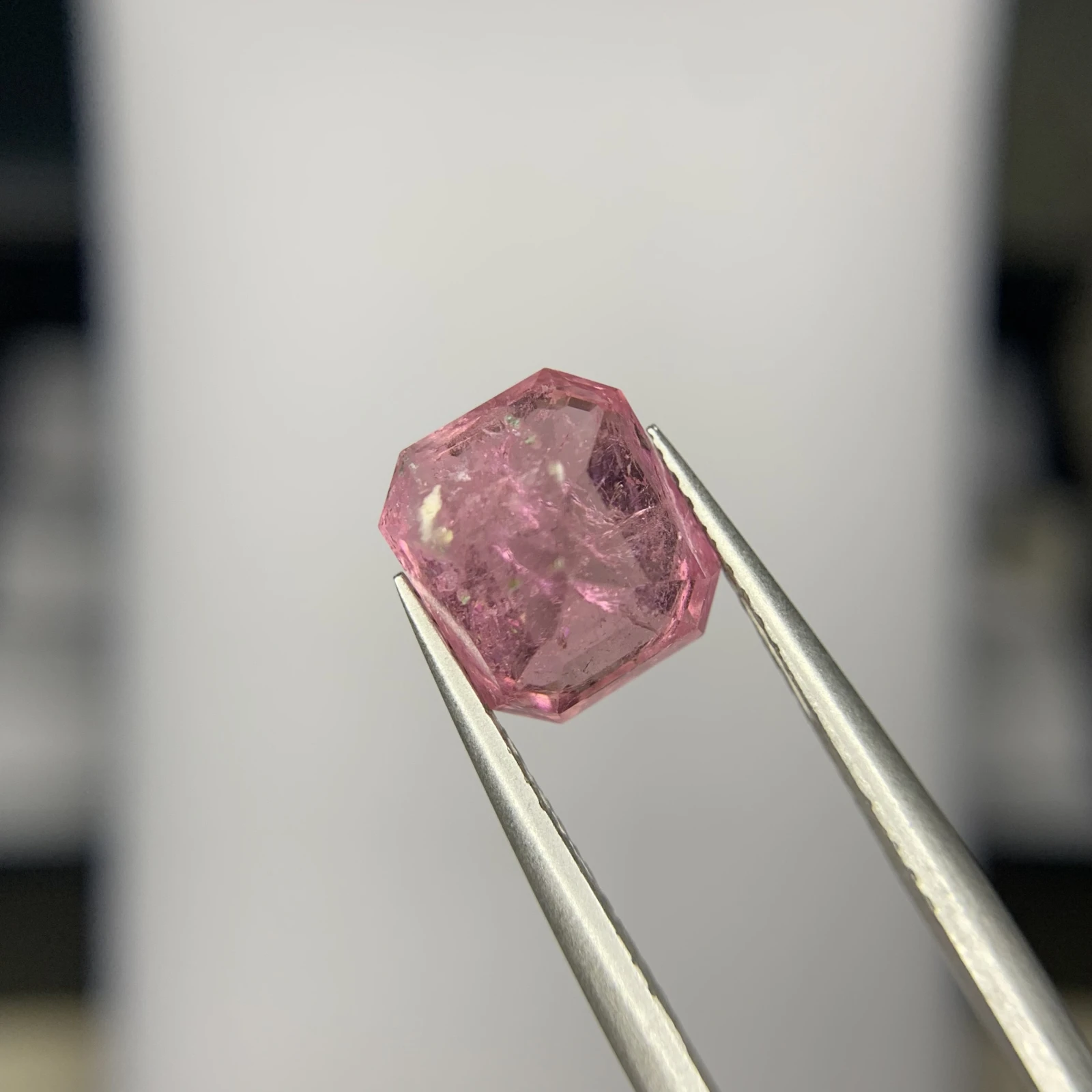 3.35ct Natural Tourmaline loose gemstone octagon Pink — view 4