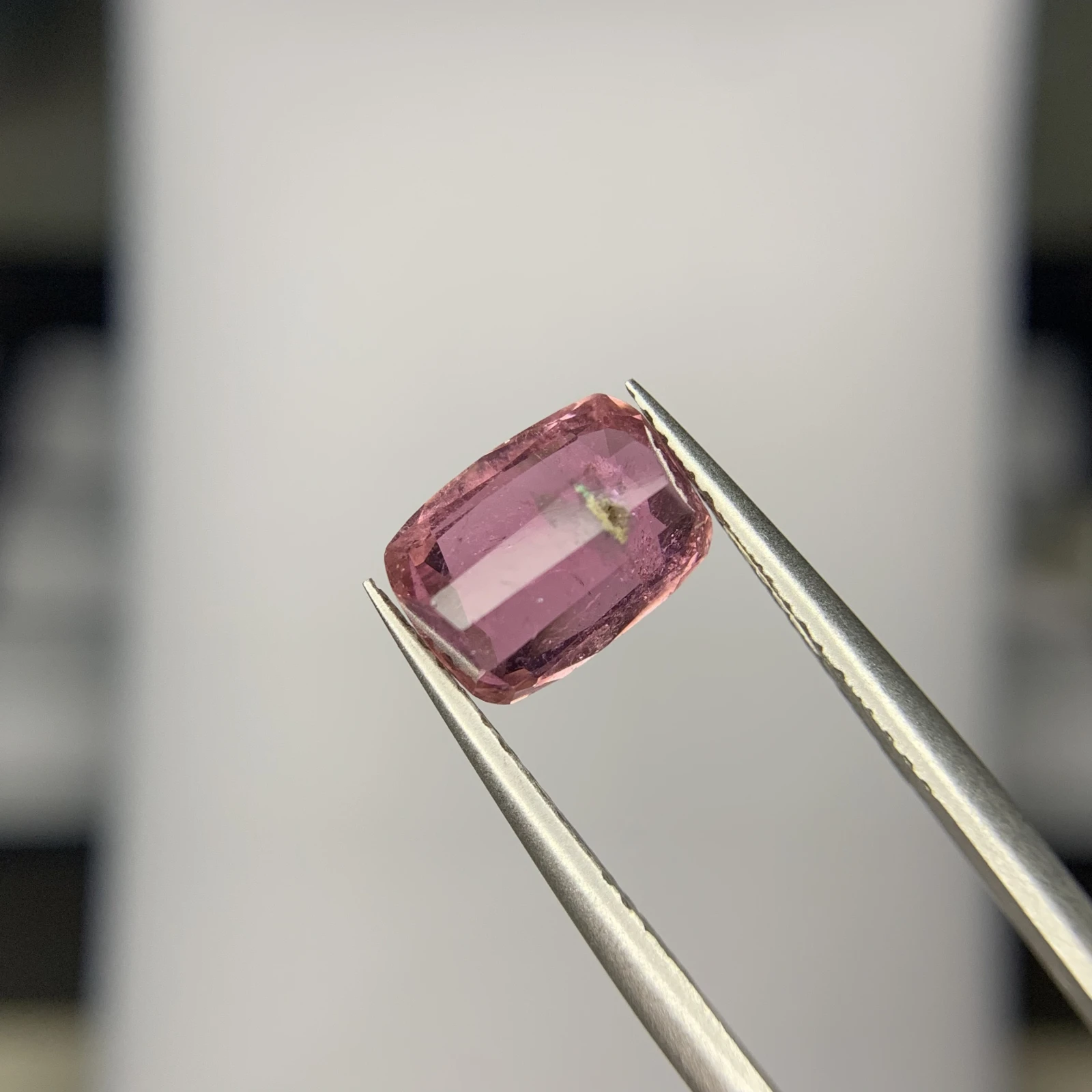 2.35ct Natural Pink Tourmaline gemstone cushion cut — view 4