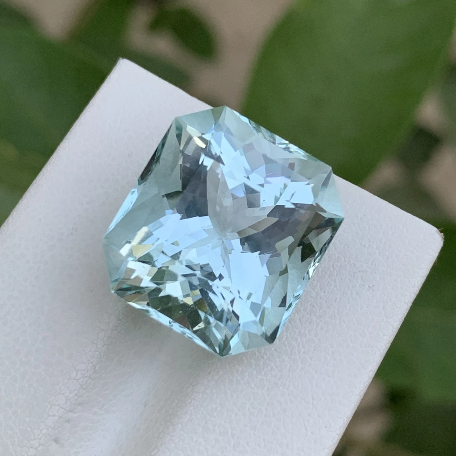 20.10ct Natural Aquamarine loose gemstone octagon shape — view 1