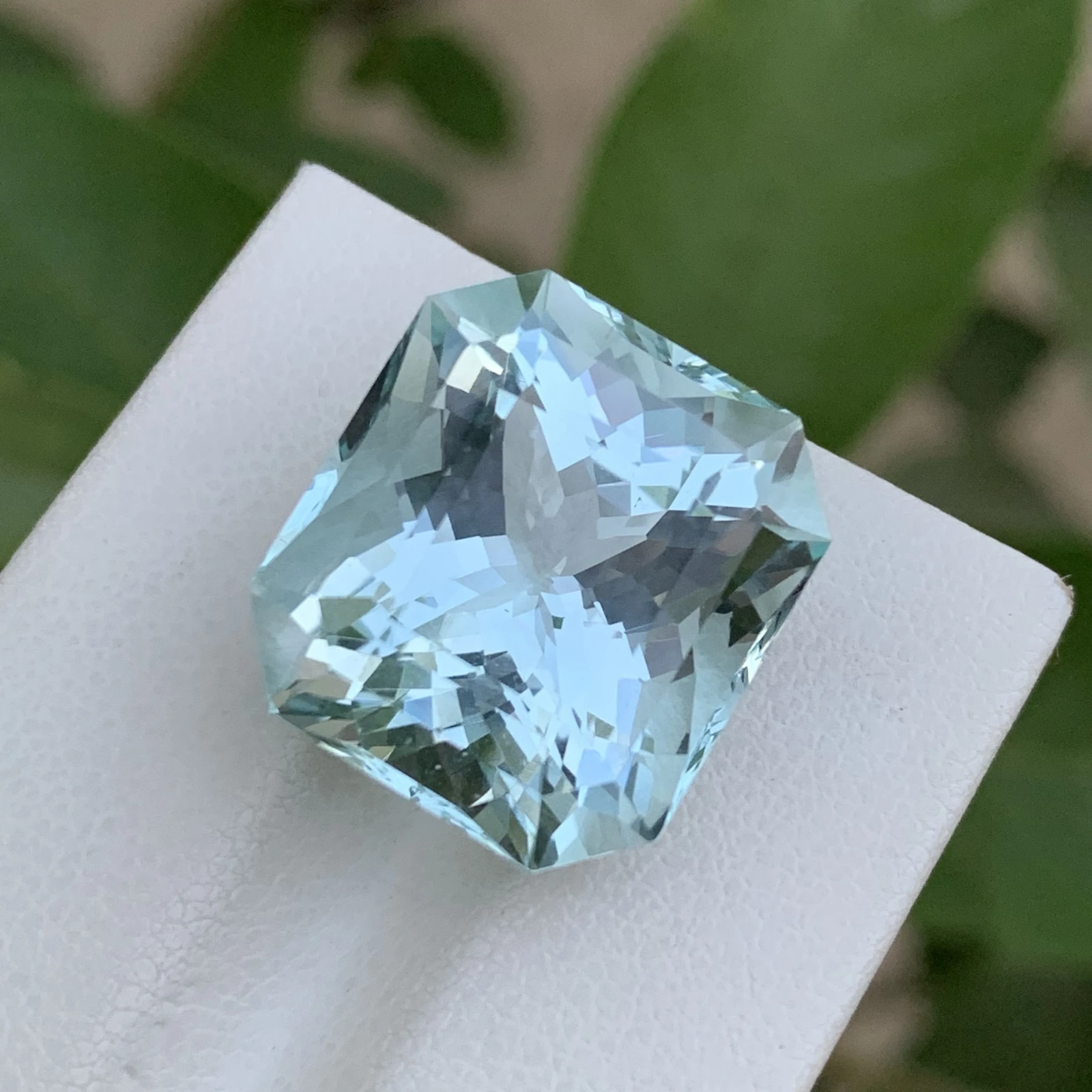 20.10ct Natural Aquamarine loose gemstone octagon shape — view 2