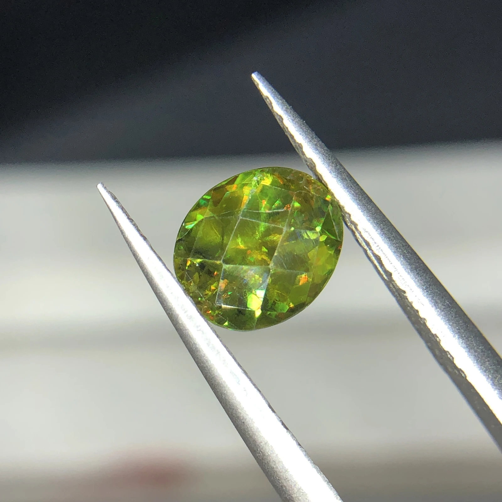 1.45ct Natural Sphene titanite loose gemstone oval shape — view 3