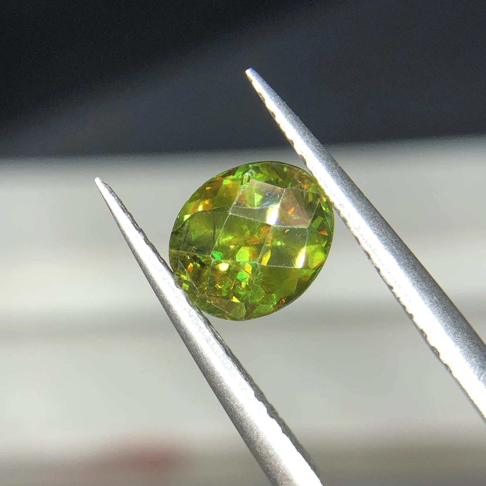 1.45ct Natural Sphene titanite loose gemstone oval shape — view 4