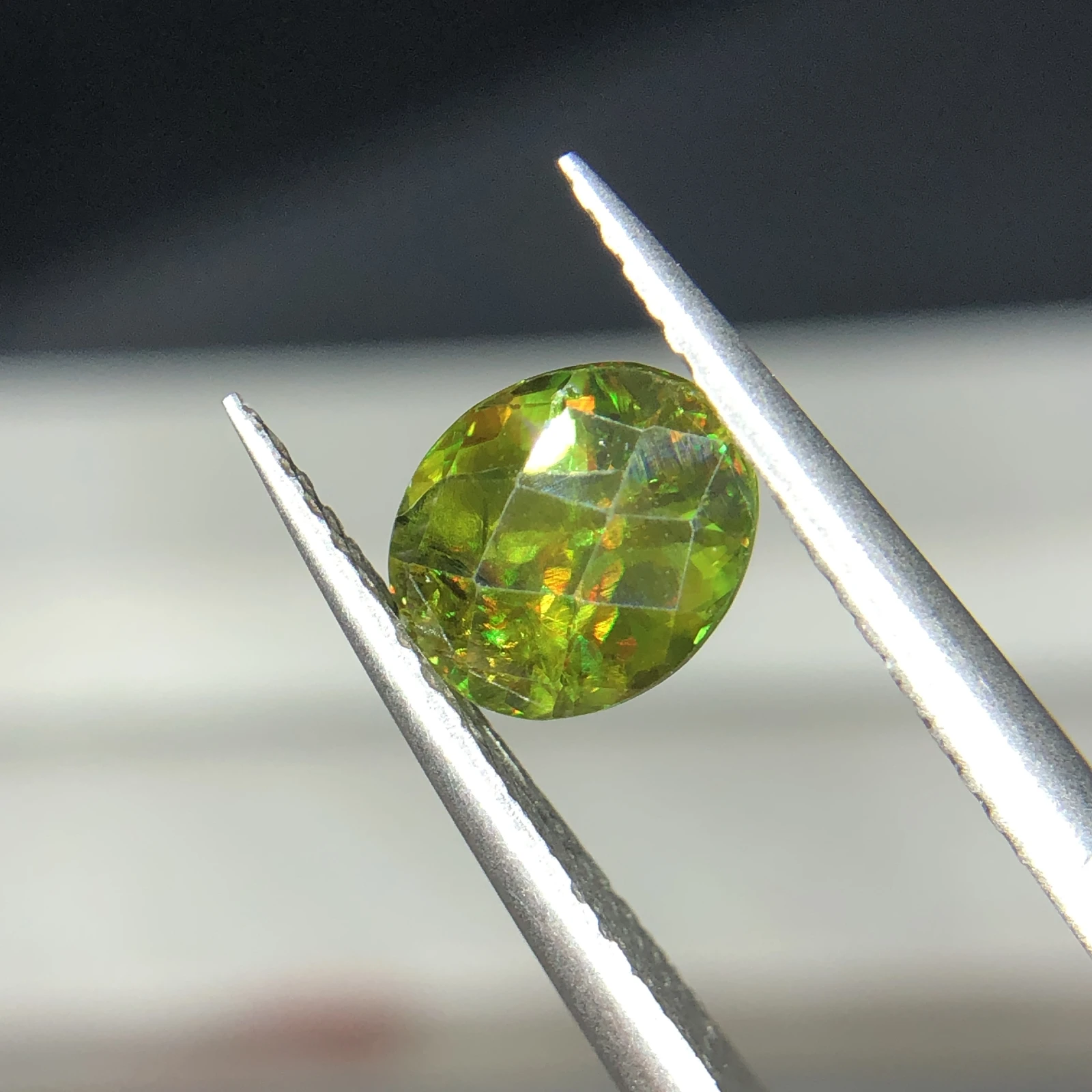 1.45ct Natural Sphene titanite loose gemstone oval shape — view 5