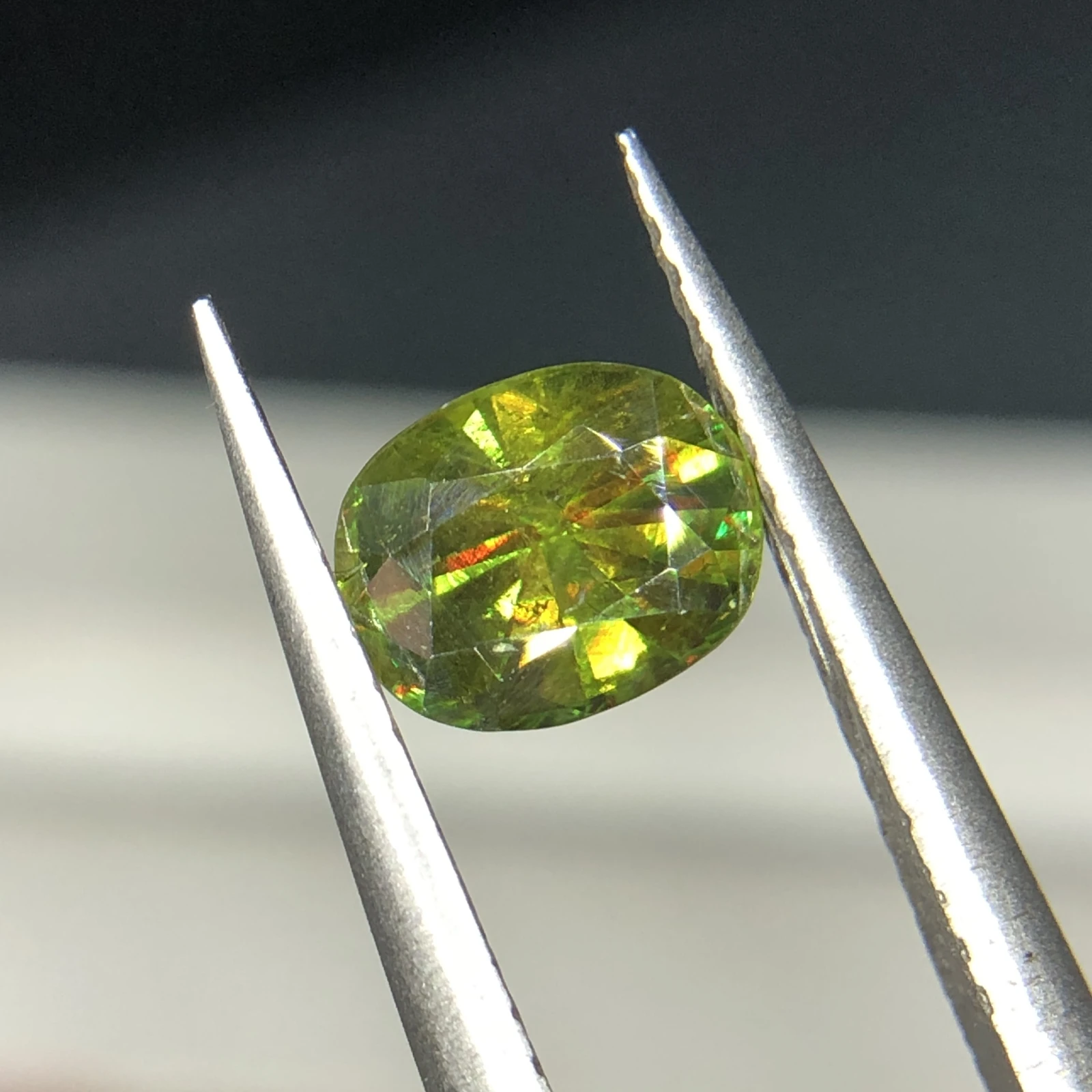 1.50ct Natural Sphene Titanite loose gemstone oval shape from Pakistan — view 1