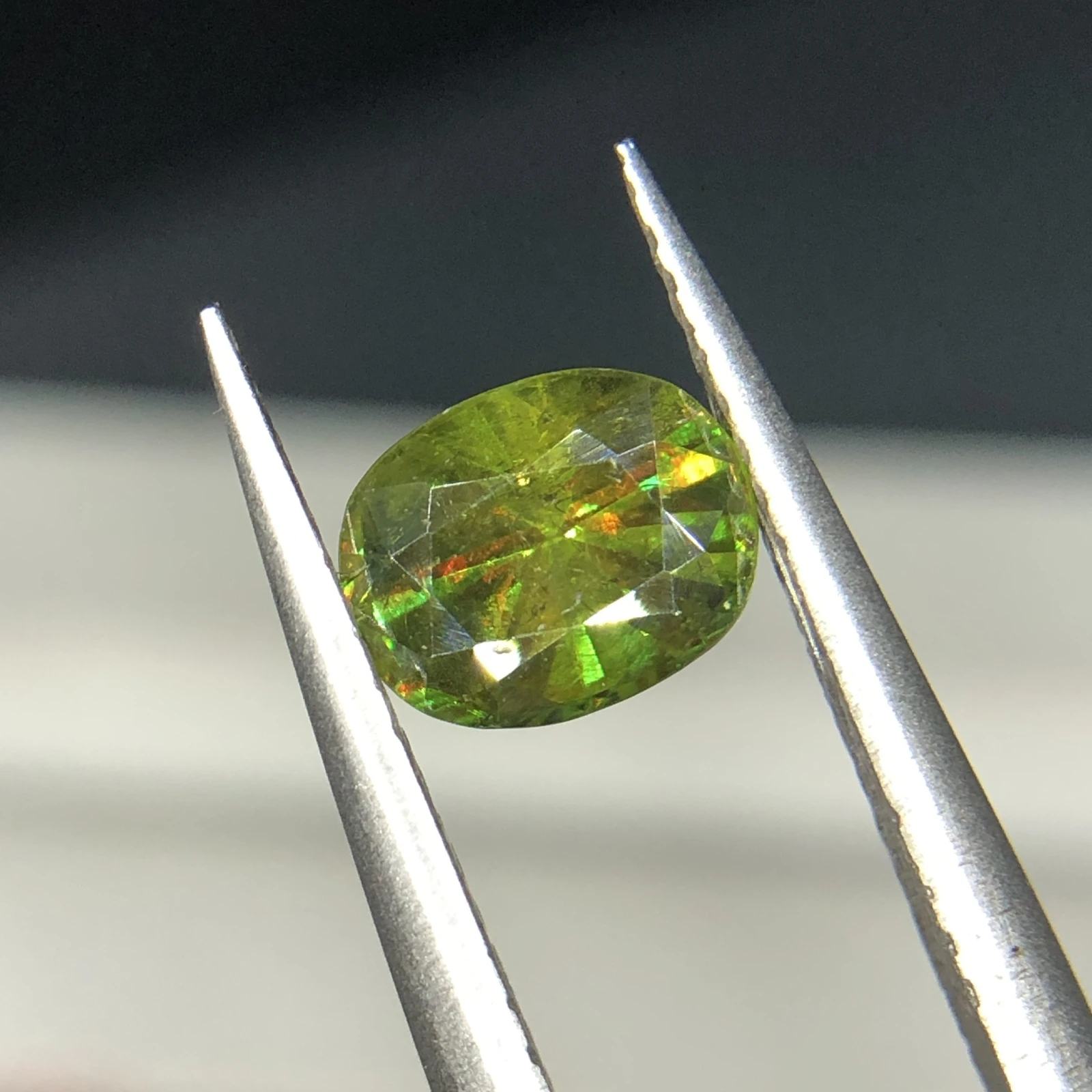 1.50ct Natural Sphene Titanite loose gemstone oval shape from Pakistan — view 3