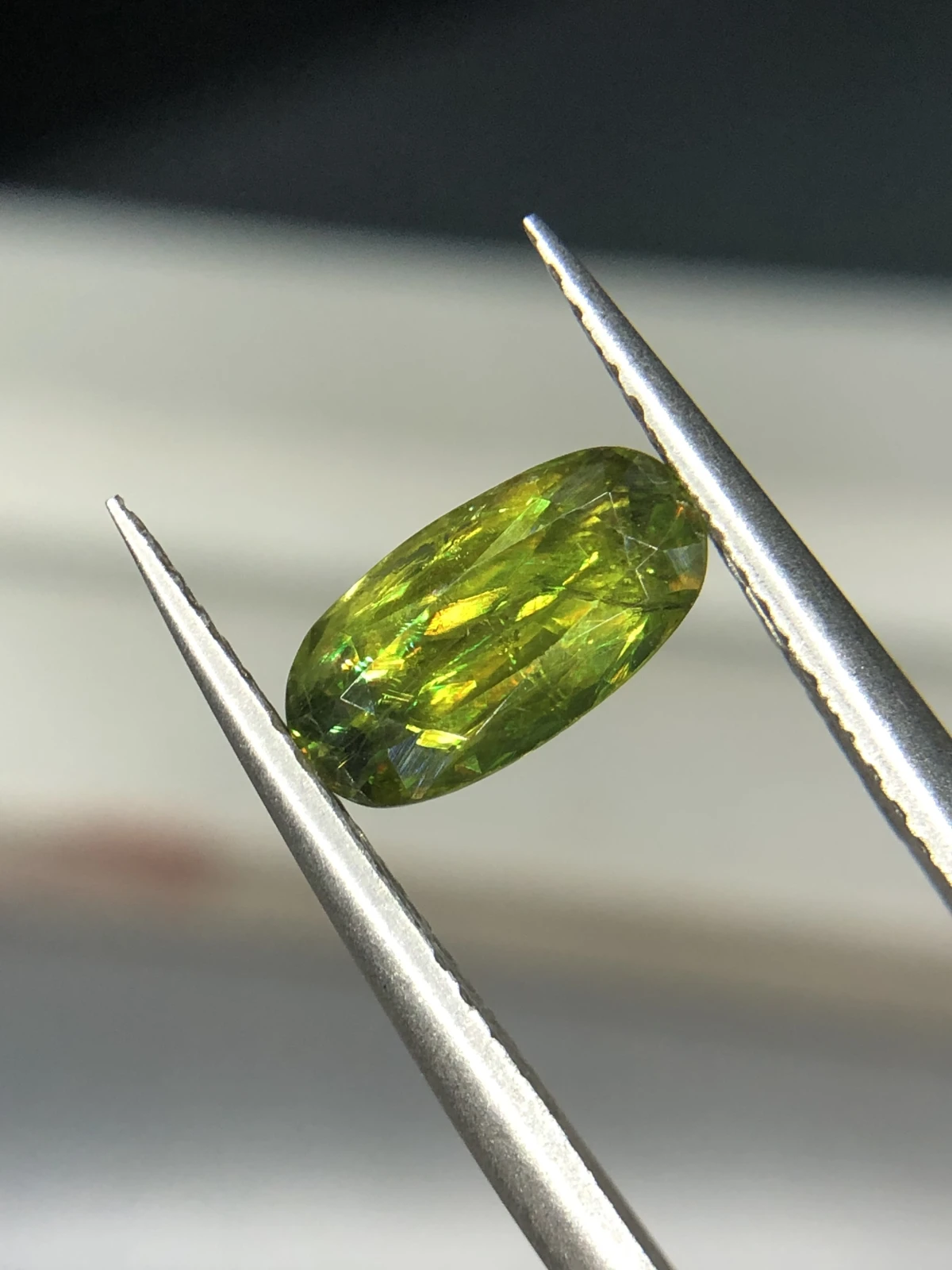 1.70ct Natural Sphene titanite loose gemstone oval cut — view 1