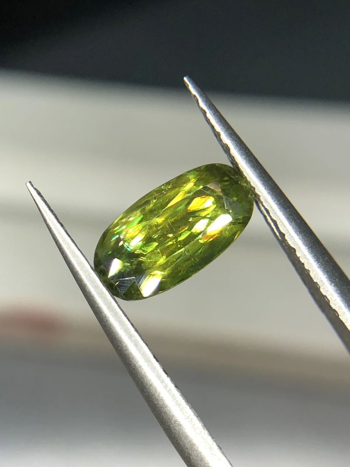 1.70ct Natural Sphene titanite loose gemstone oval cut — view 3