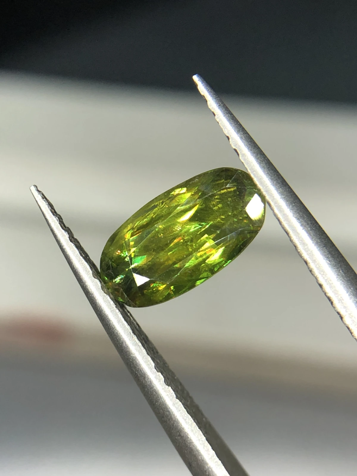 1.70ct Natural Sphene titanite loose gemstone oval cut — view 5