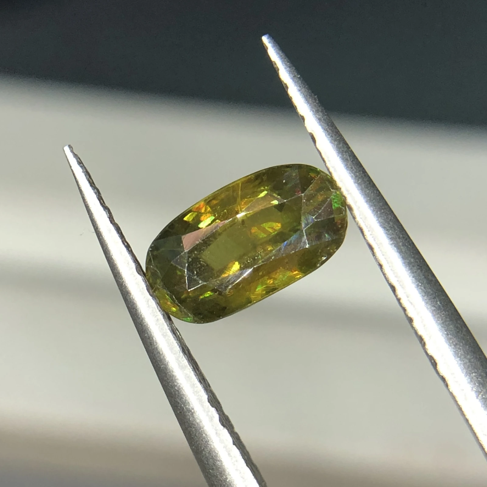 1.10ct. Natural Sphene titanite loose gemstone oval shape — view 1
