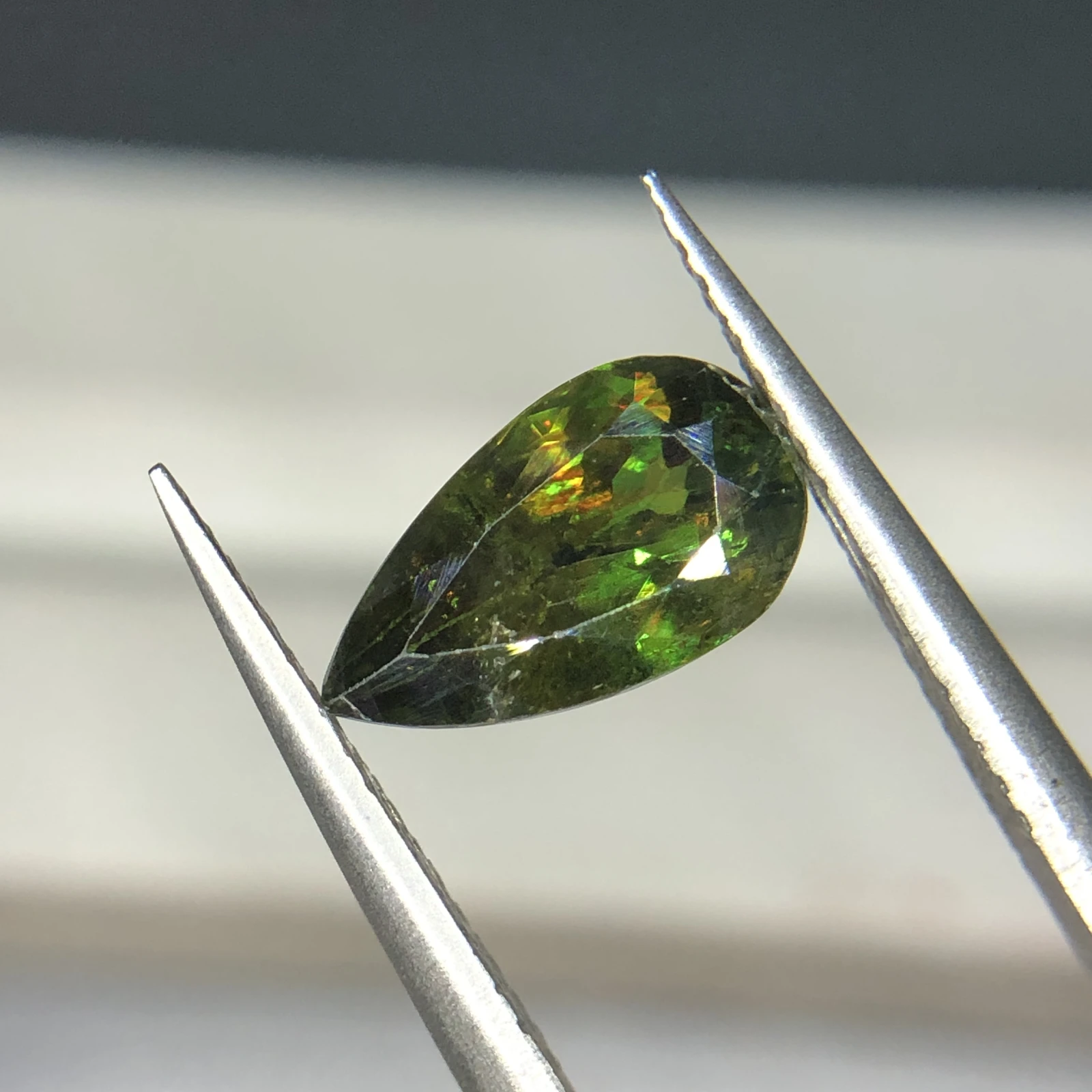 2.25ct Natural Sphene titanite loose gemstone Pear shape — view 3